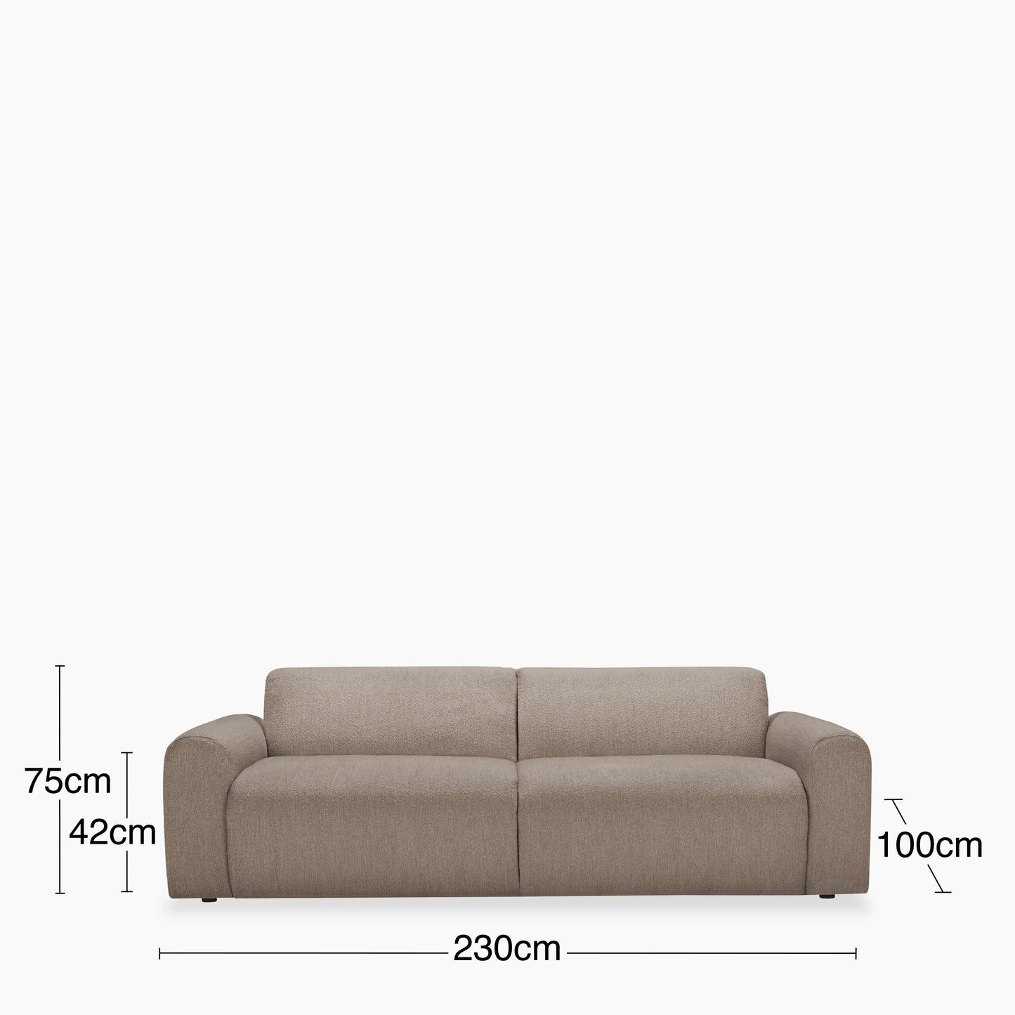 Celeste 3 Seater Sofa | Ecru Boucle