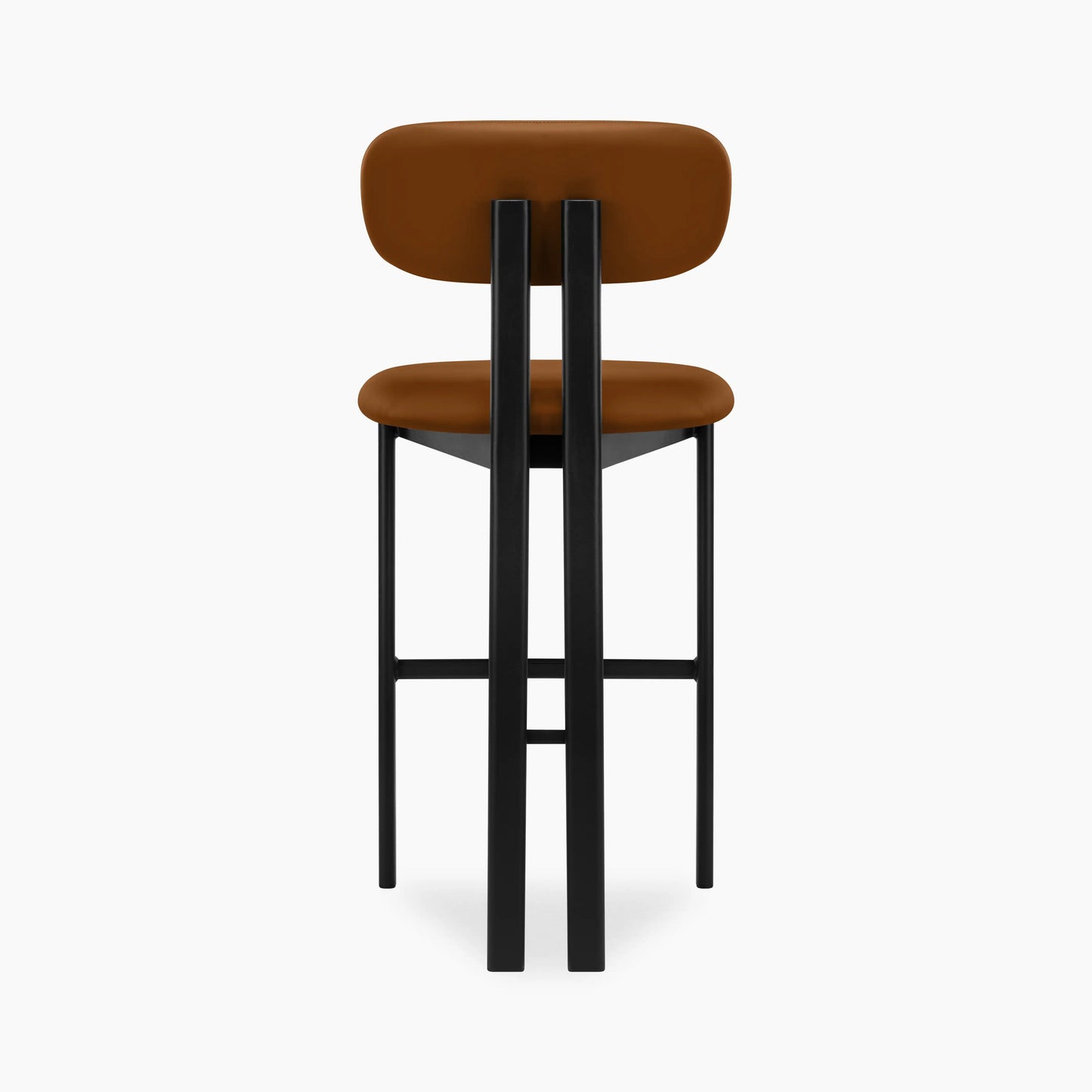 Arbor Bar Stool | Tuscan Tan Faux Leather & Black