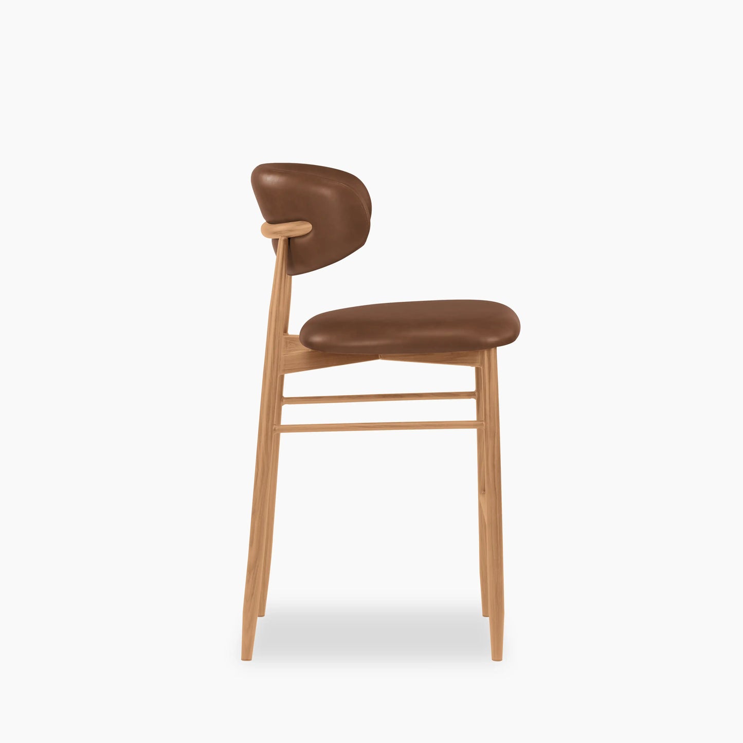 Halston Kitchen Stool | Vintage Tan & Oak