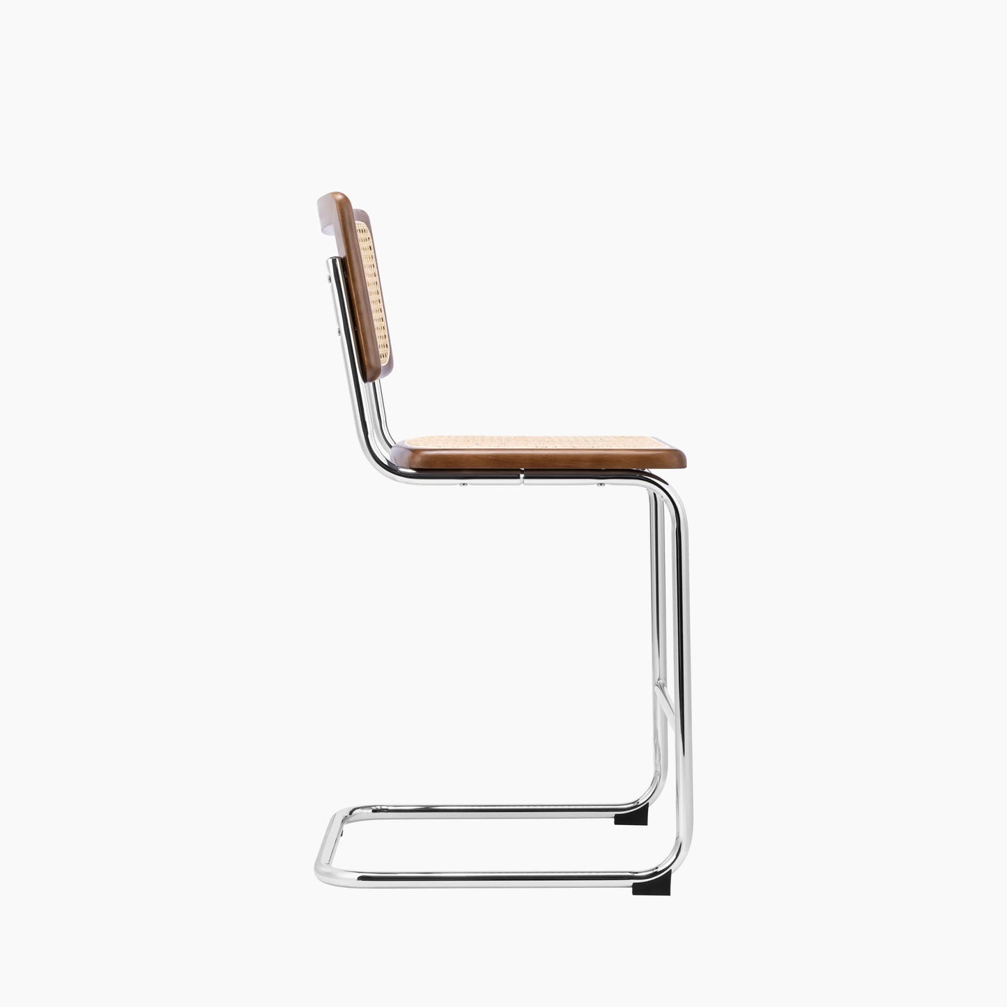 Kenton Kitchen Stool | Natural Cane & Chrome