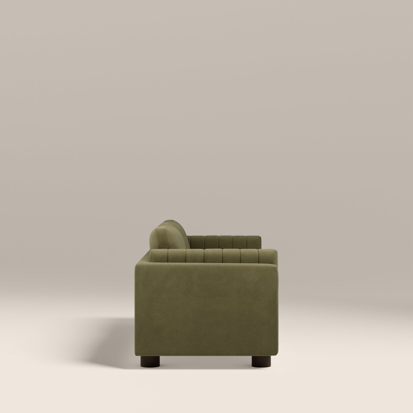 Halton 3 Seater Sofa | Moss Green Sustainable Mohair Velvet