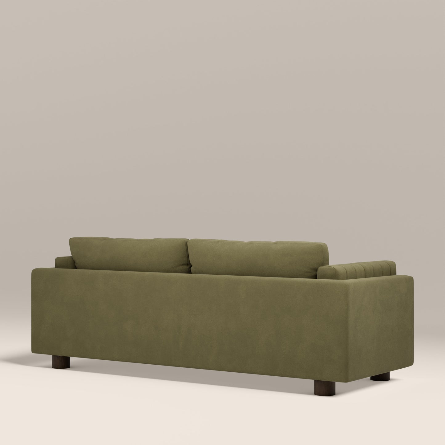 Halton 3 Seater Sofa | Moss Green Sustainable Mohair Velvet