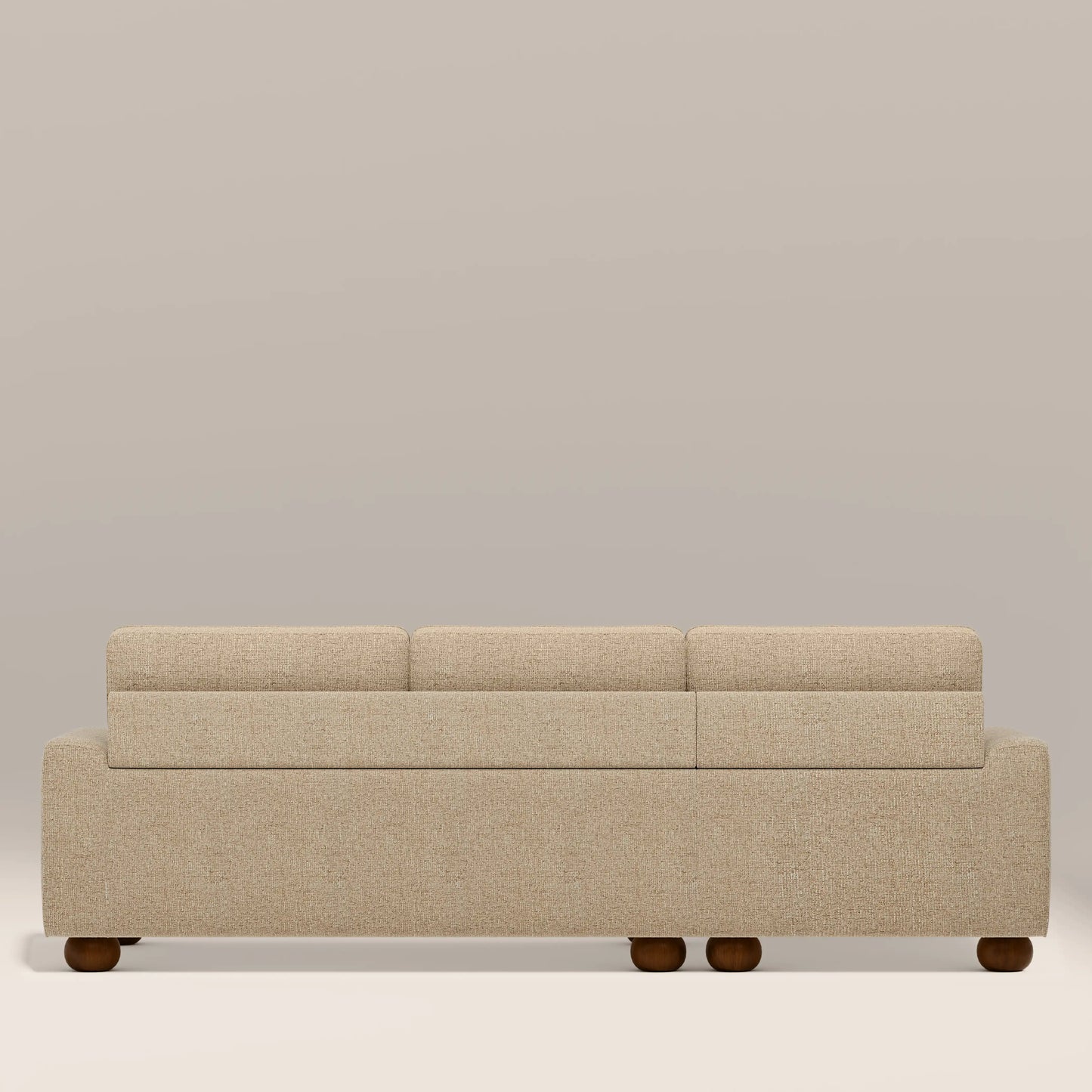 Nola Left Hand Chaise Sofa | Speckled Latte Boucle