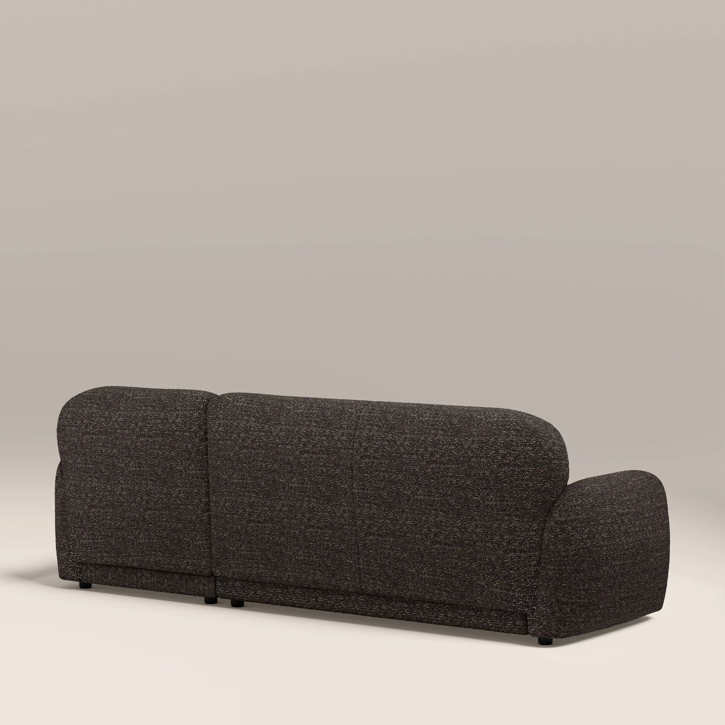 Cloud Right Hand Chaise Sofa | Speckled Espresso Boucle