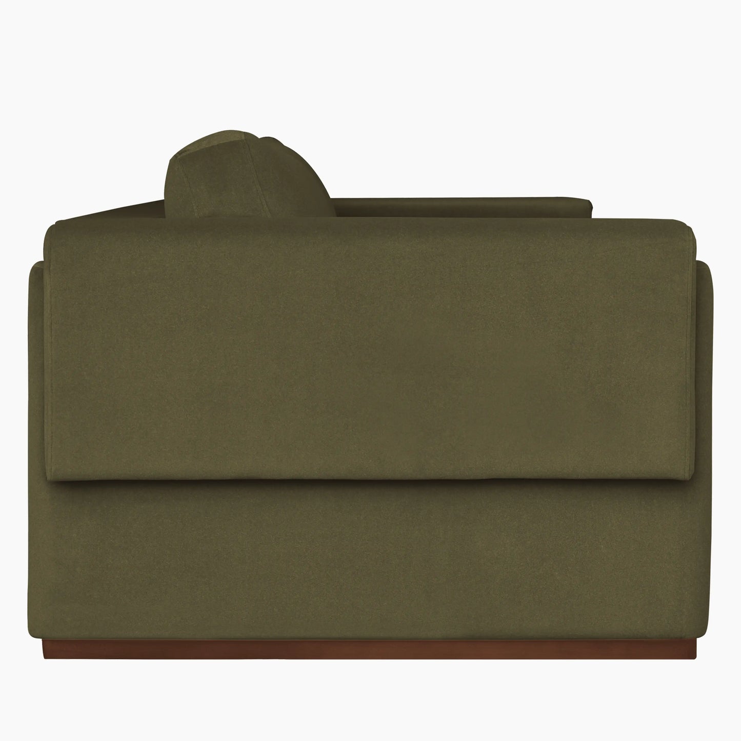 Ava 3 Seater Sofa | Moss Green Sustainable Mohair Velvet