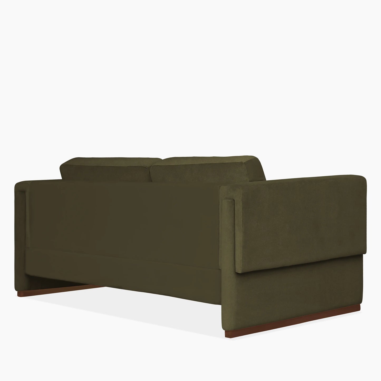 Ava 3 Seater Sofa | Moss Green Sustainable Mohair Velvet