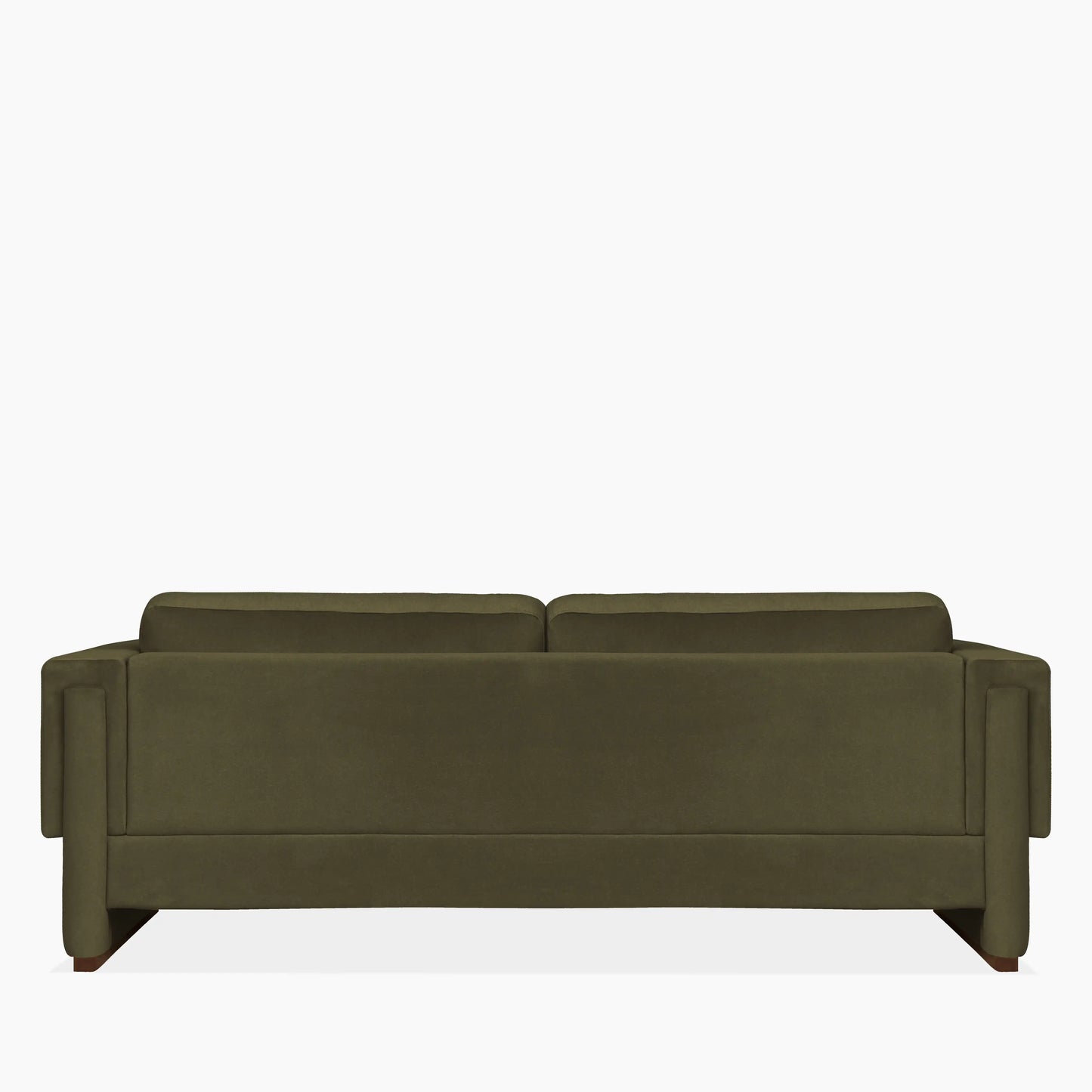 Ava 3 Seater Sofa | Moss Green Sustainable Mohair Velvet