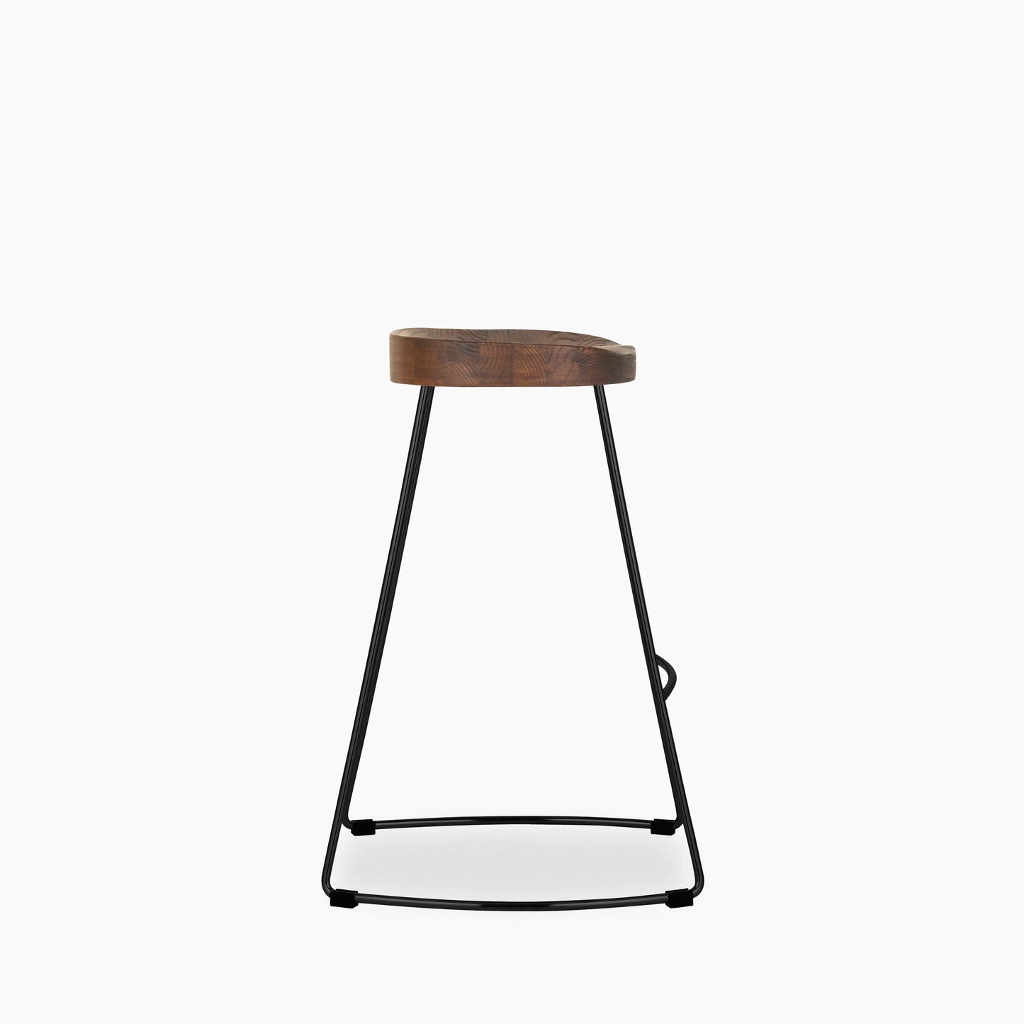 Victoria Kitchen Stool | Dark Walnut & Black
