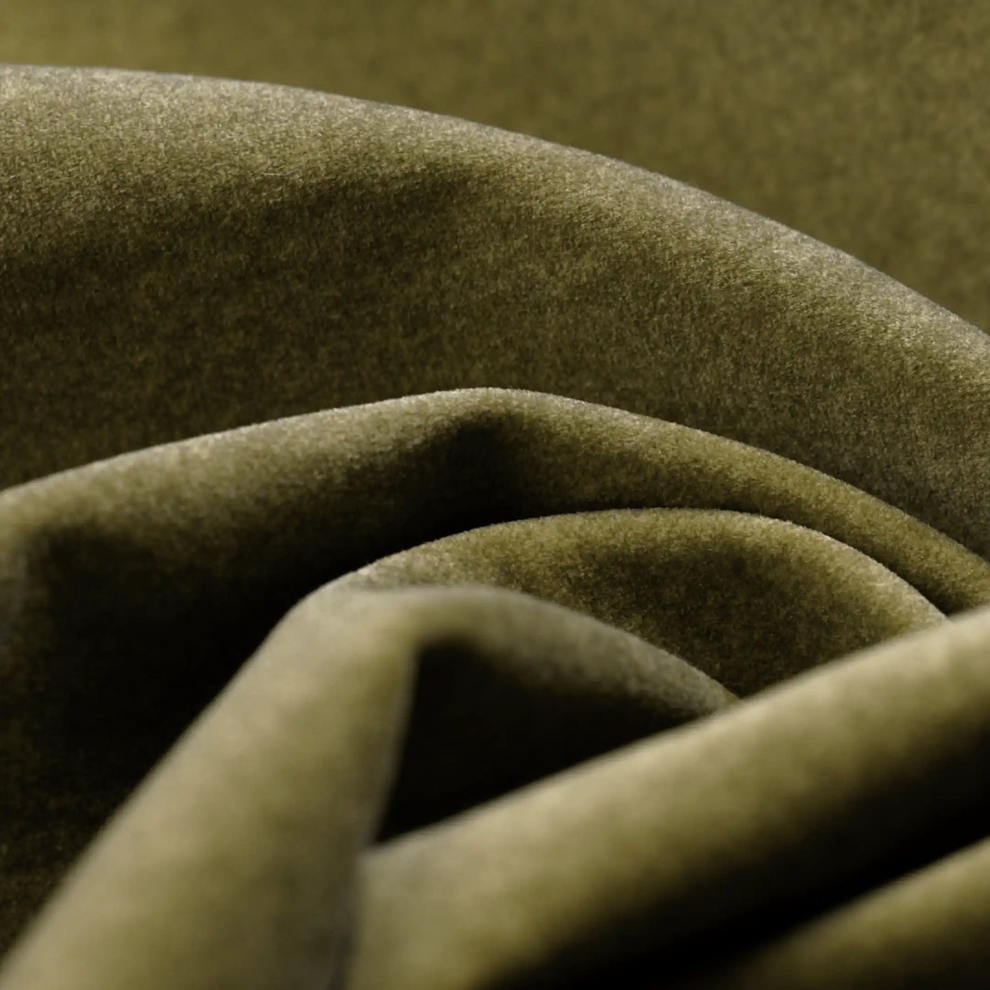 Nola 3 Seater Sofa | Moss Green Sustainable Mohair Velvet