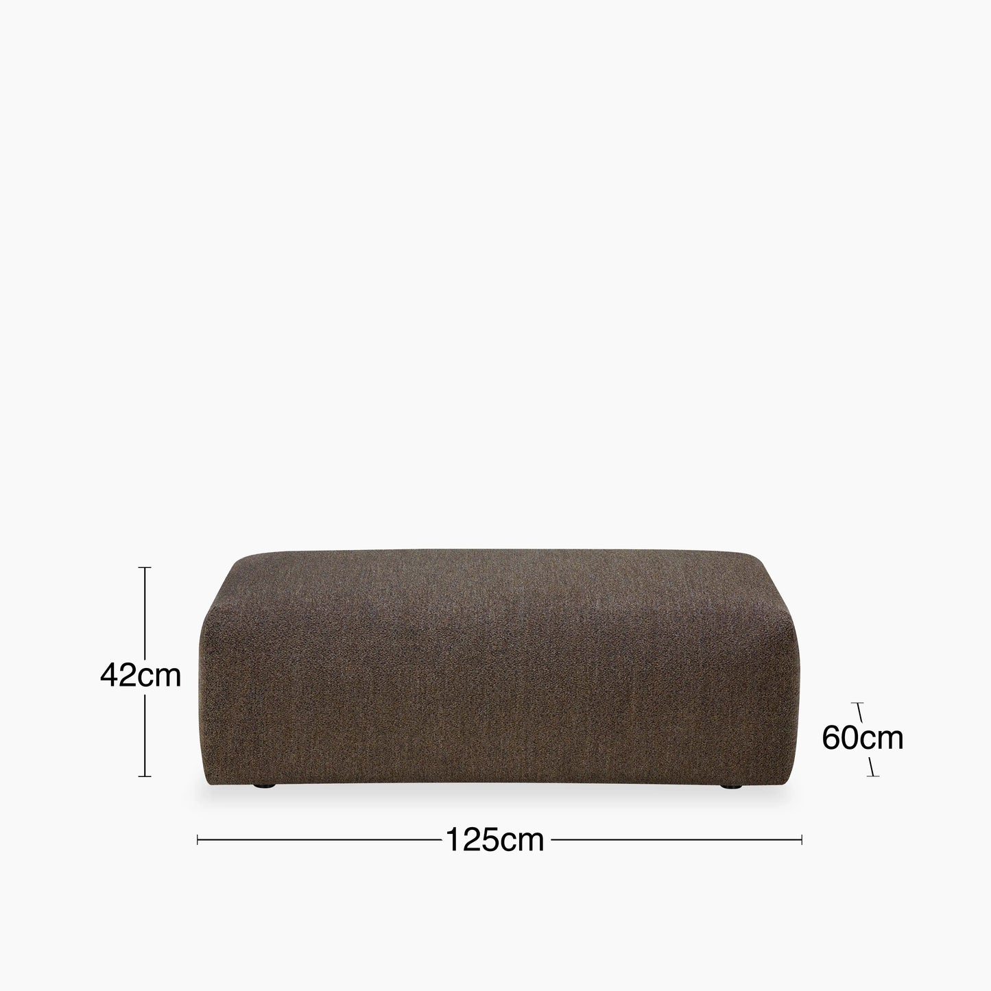 Celeste Footstool | Dusty Taupe Boucle
