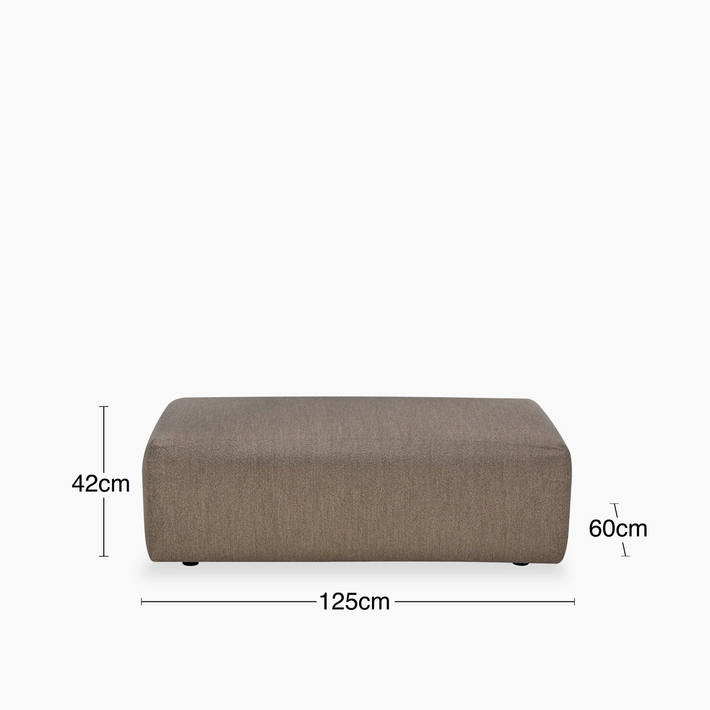 Celeste Footstool | Ecru Boucle