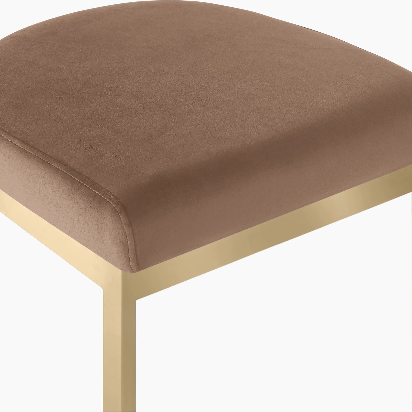 Matteo Bar Stool | Taupe Sustainable Velvet