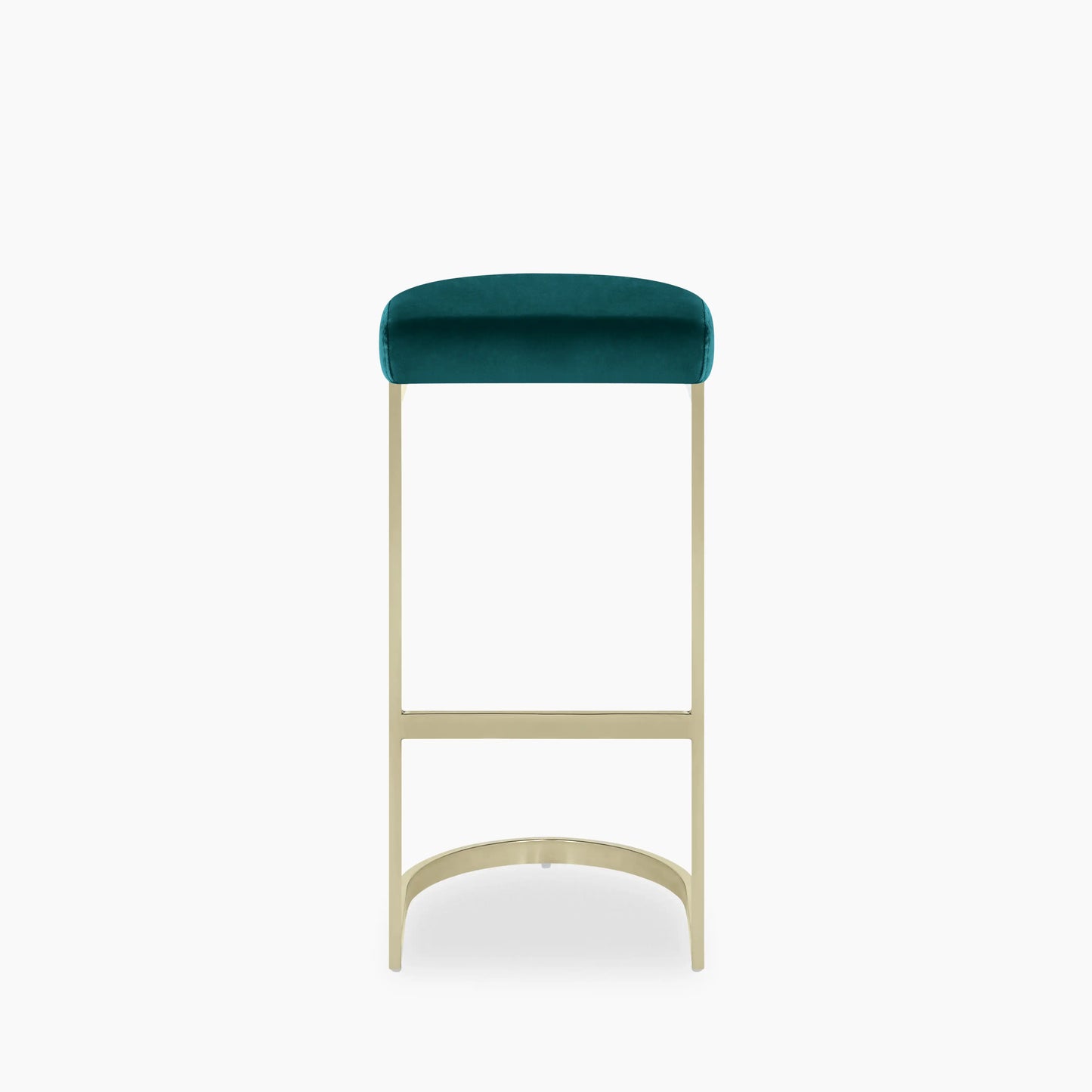 Matteo Bar Stool | Teal Sustainable Velvet