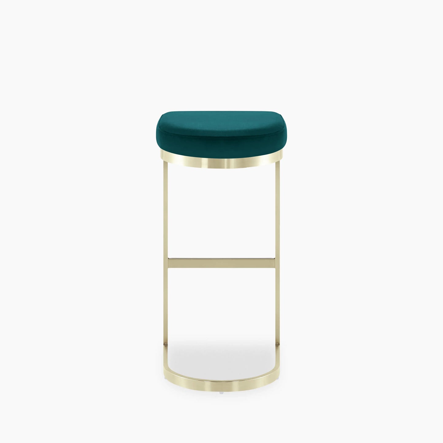 Matteo Bar Stool | Teal Sustainable Velvet