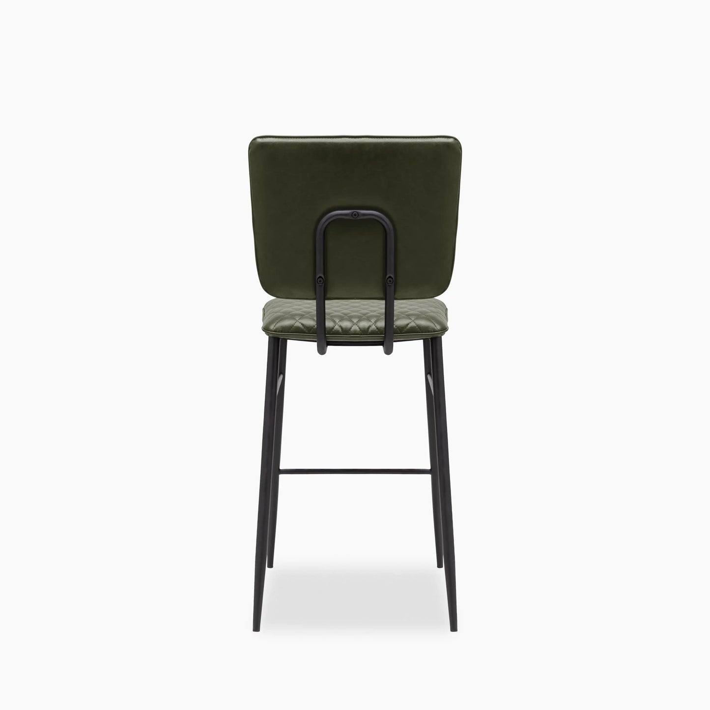 Elgin Kitchen Stool | Vintage Green Faux Leather & Black