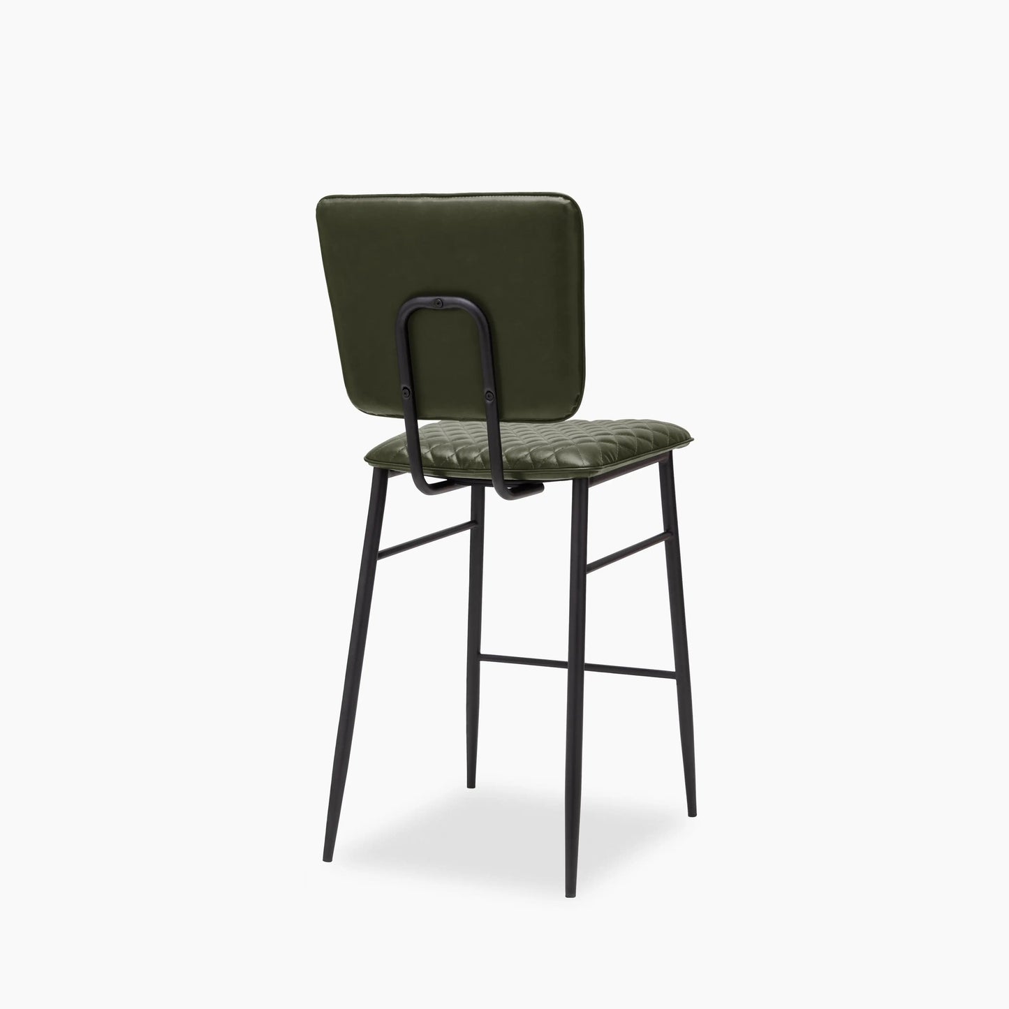 Elgin Kitchen Stool | Vintage Green Faux Leather & Black
