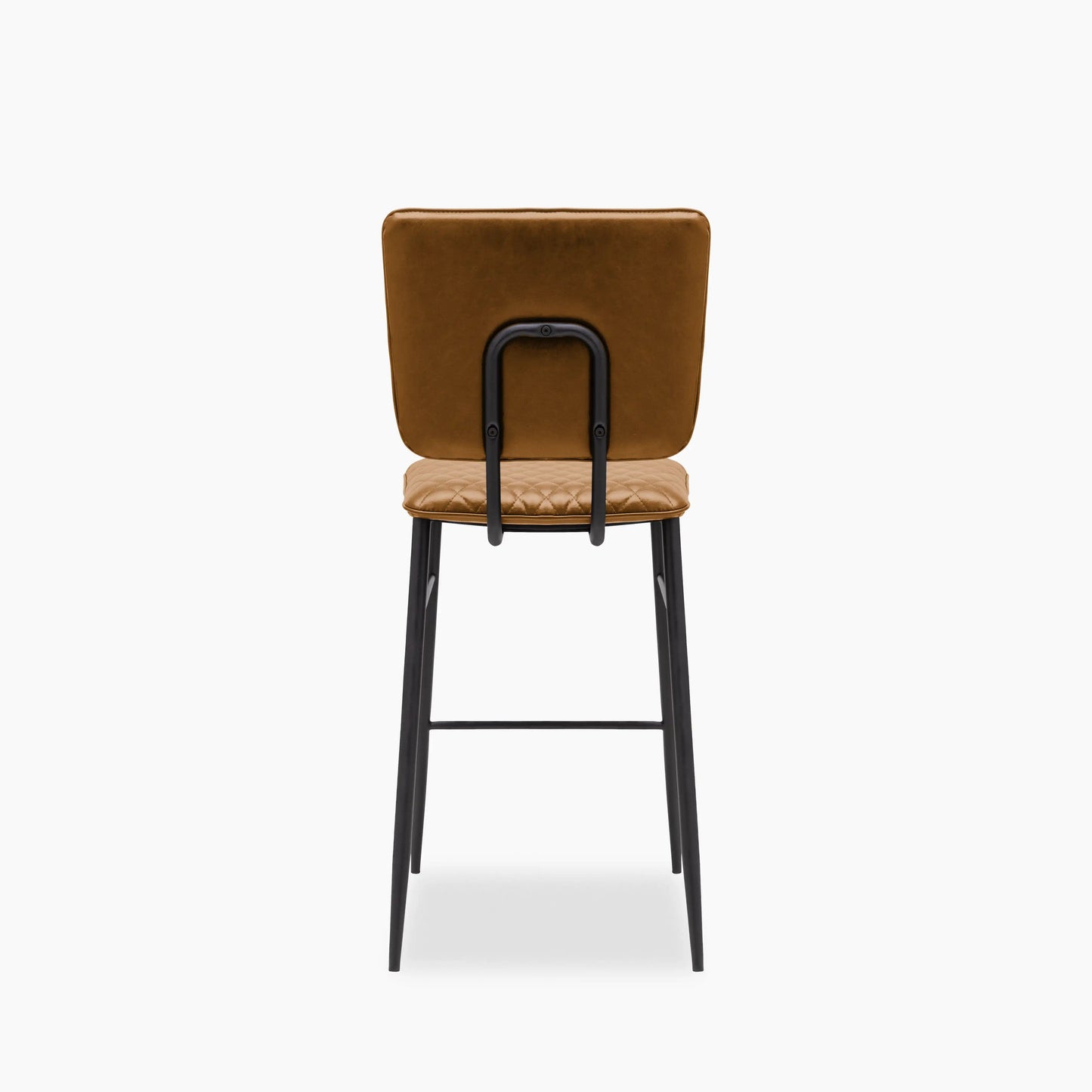 Elgin Kitchen Stool | Tan Faux Leather & Black