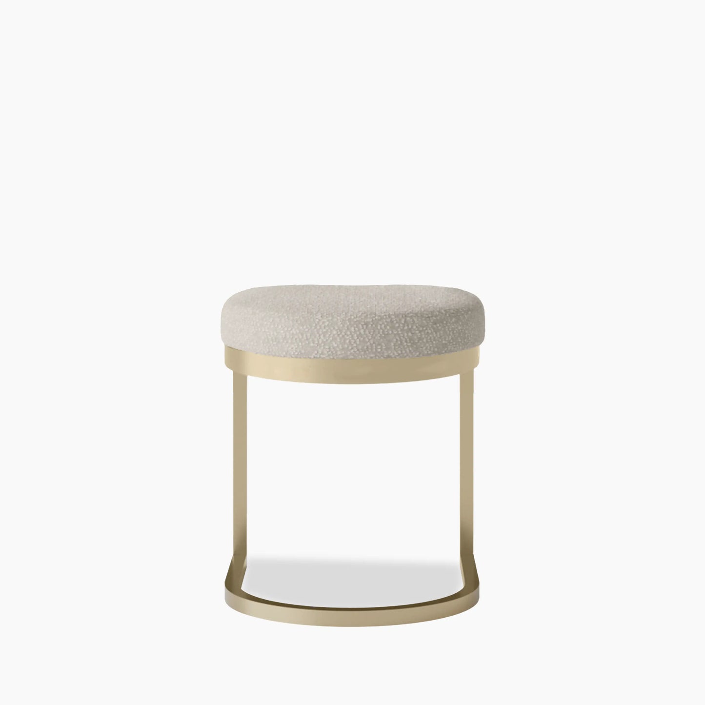 Matteo Low Stool | Speckled Stone Sustainable Boucle