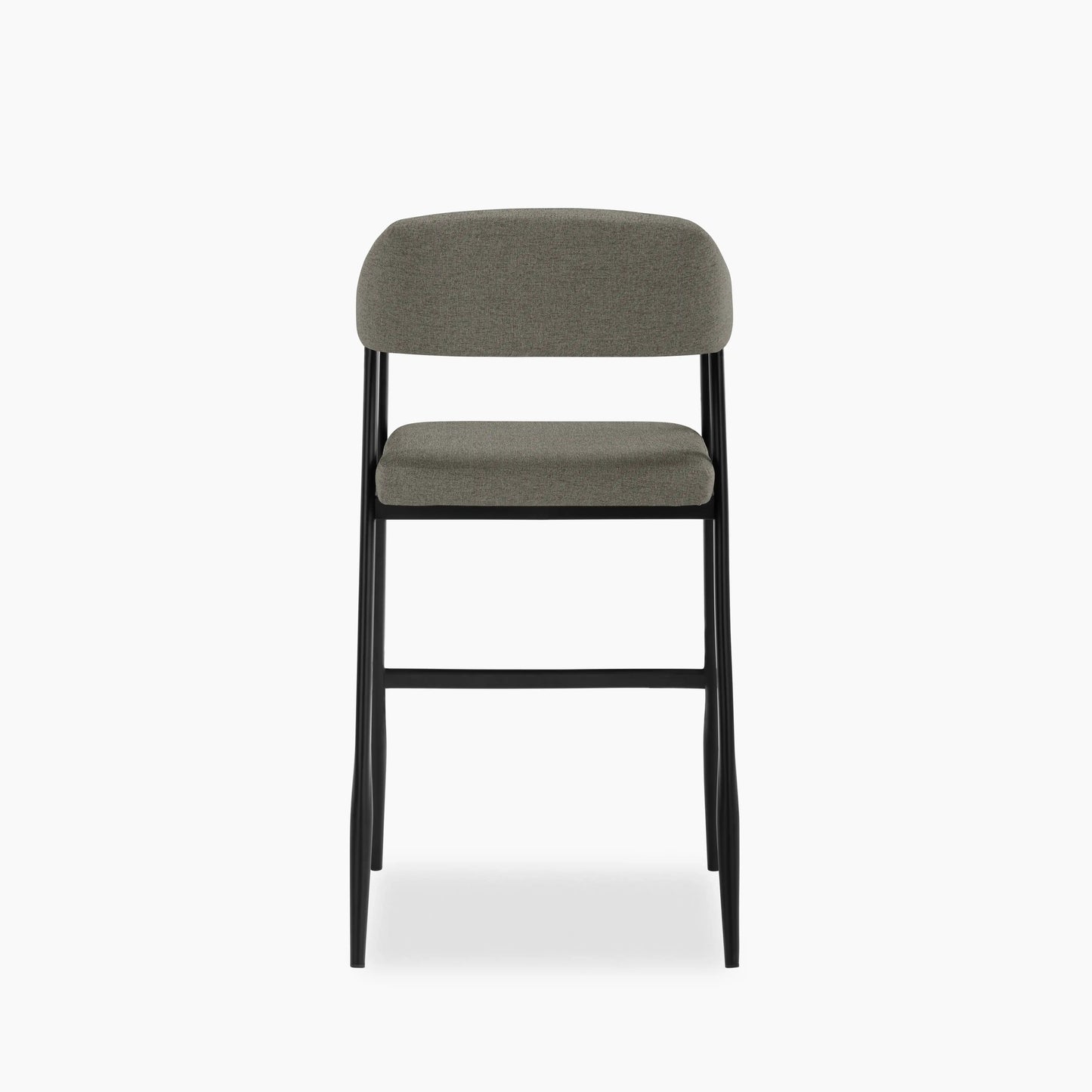 Presley Kitchen Stool | Speckled Grey Sustainable Fabric & Black