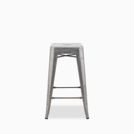 Tolix Style Stackable Kitchen Stool | Gunmetal