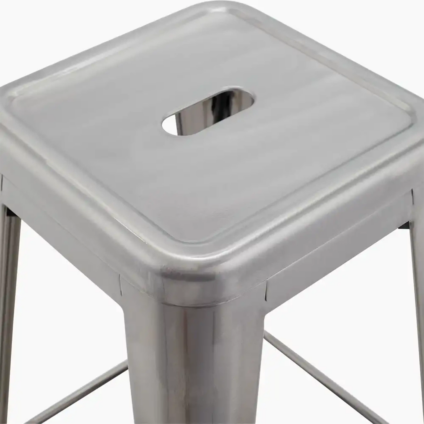 Tolix Style Stackable Kitchen Stool | Gunmetal
