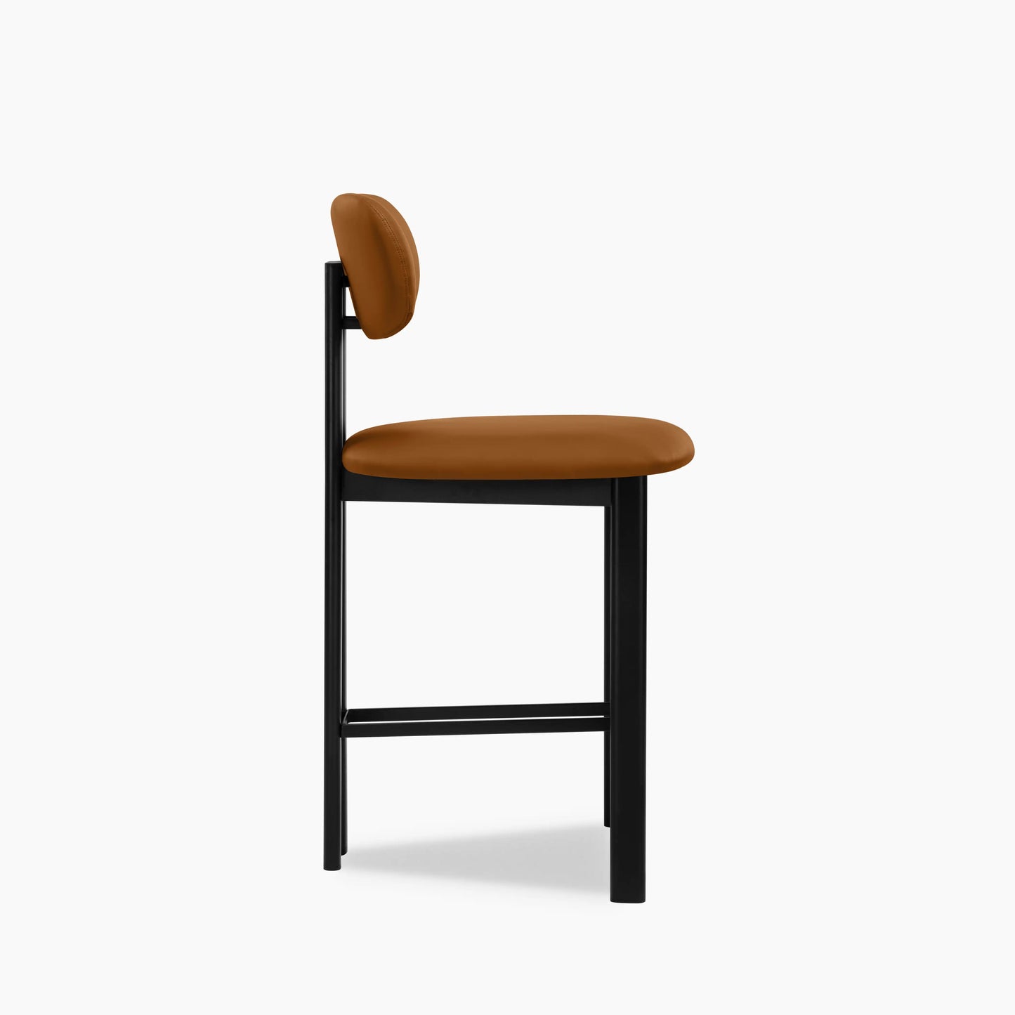 Arbor Kitchen Stool | Tuscan Tan Faux Leather & Black