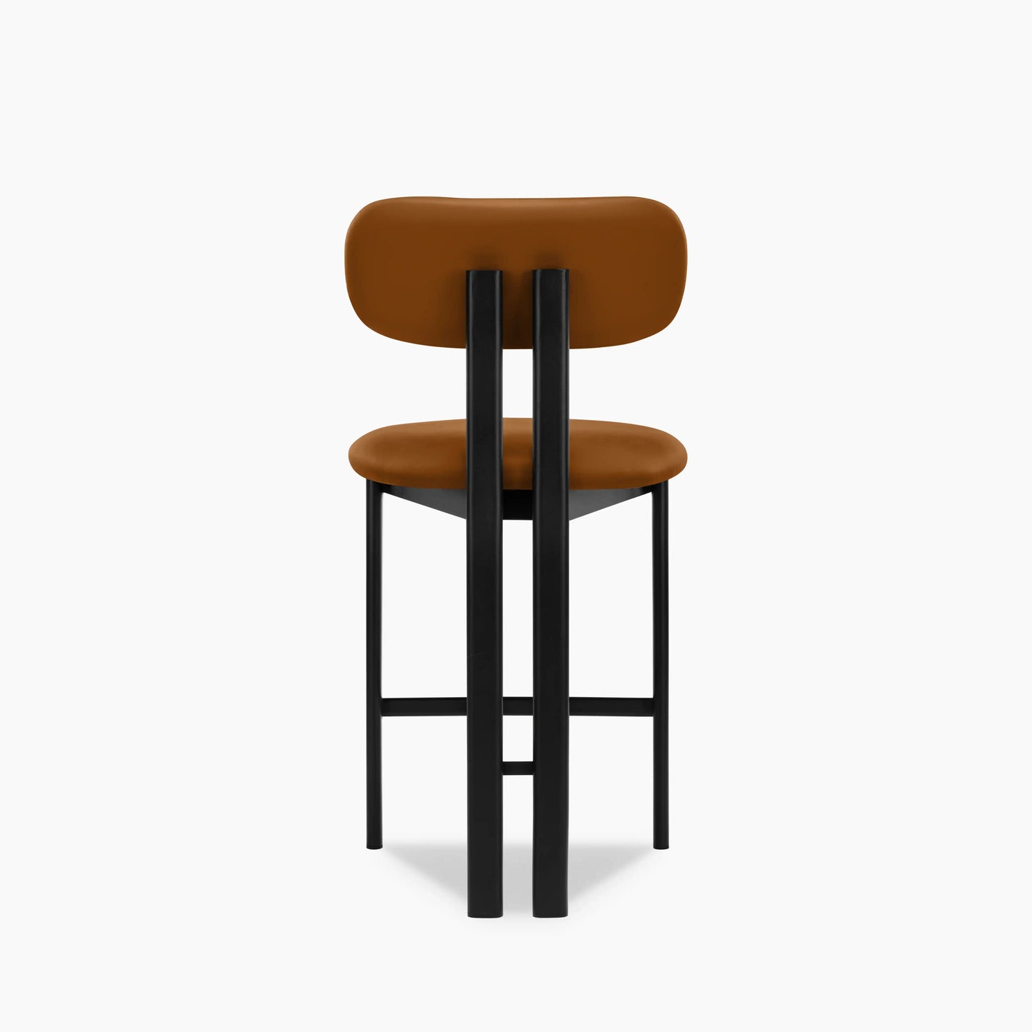 Arbor Kitchen Stool | Tuscan Tan Faux Leather & Black