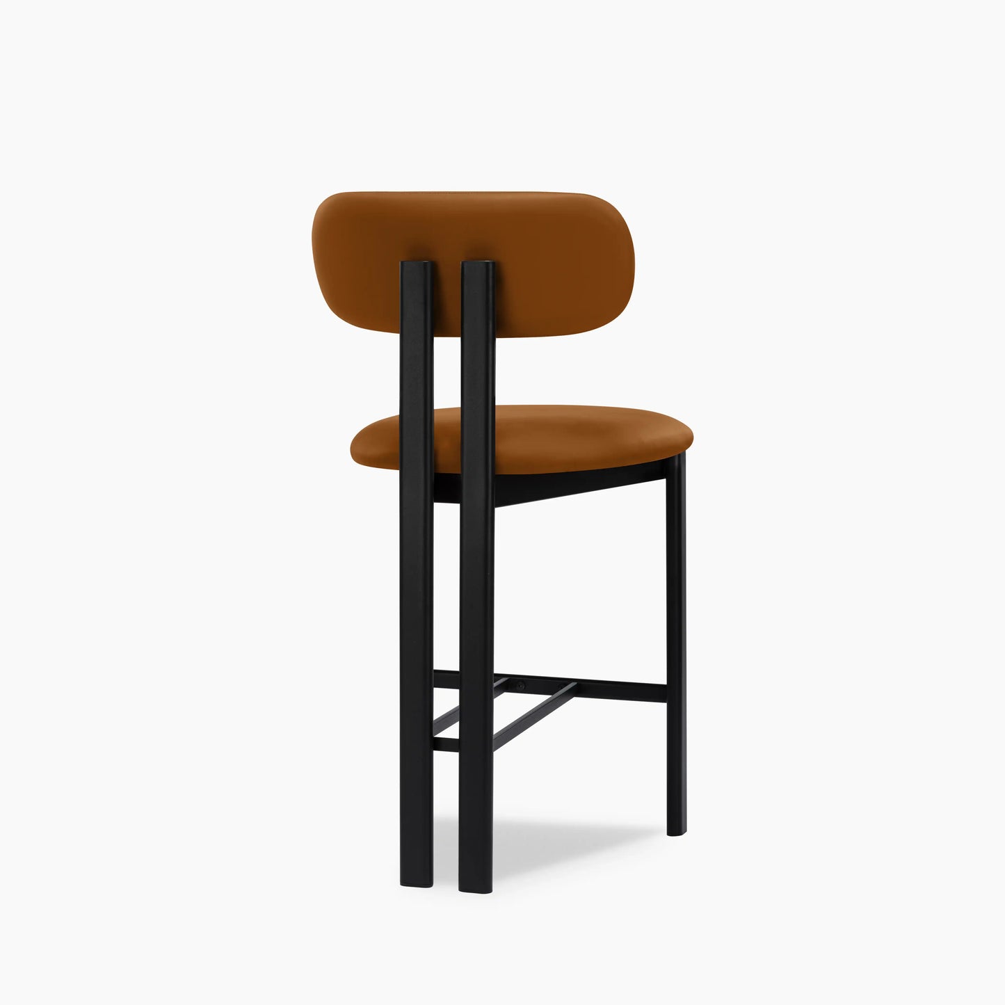 Arbor Kitchen Stool | Tuscan Tan Faux Leather & Black