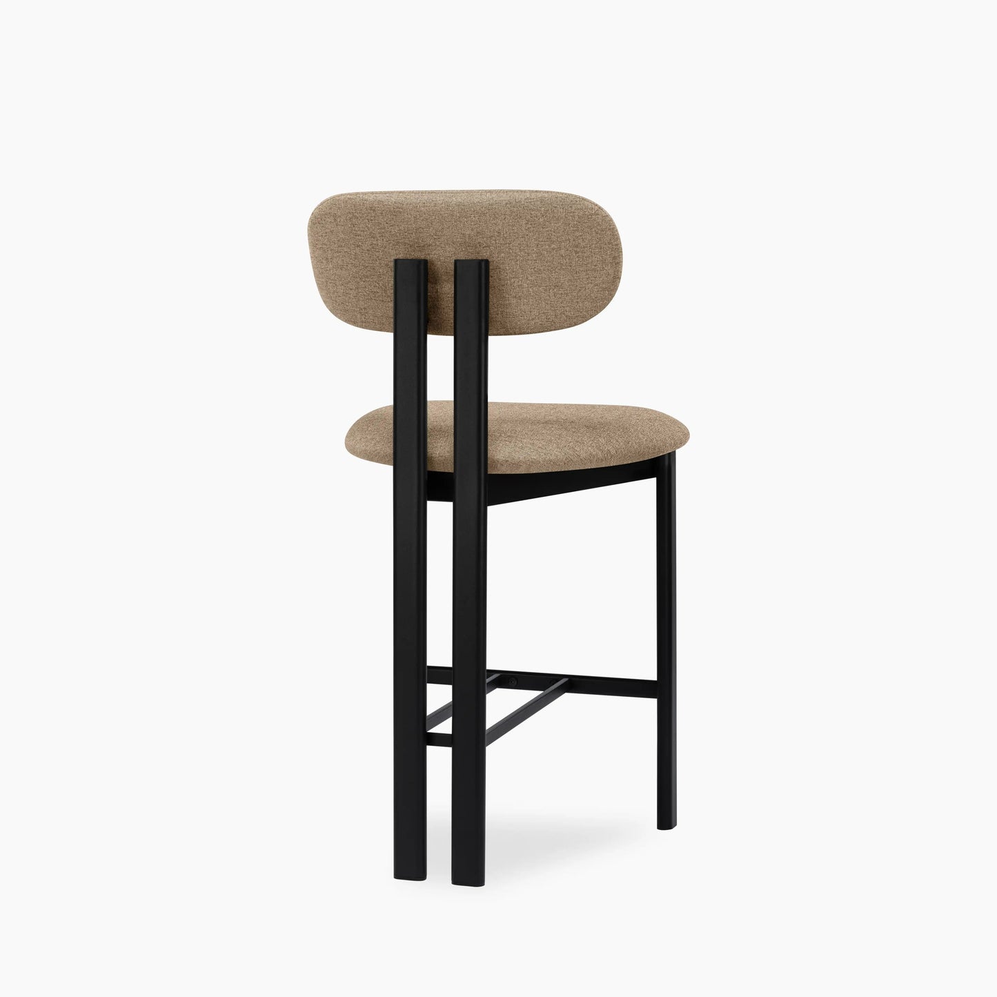 Arbor Kitchen Stool | Latte Sustainable Fabric & Black