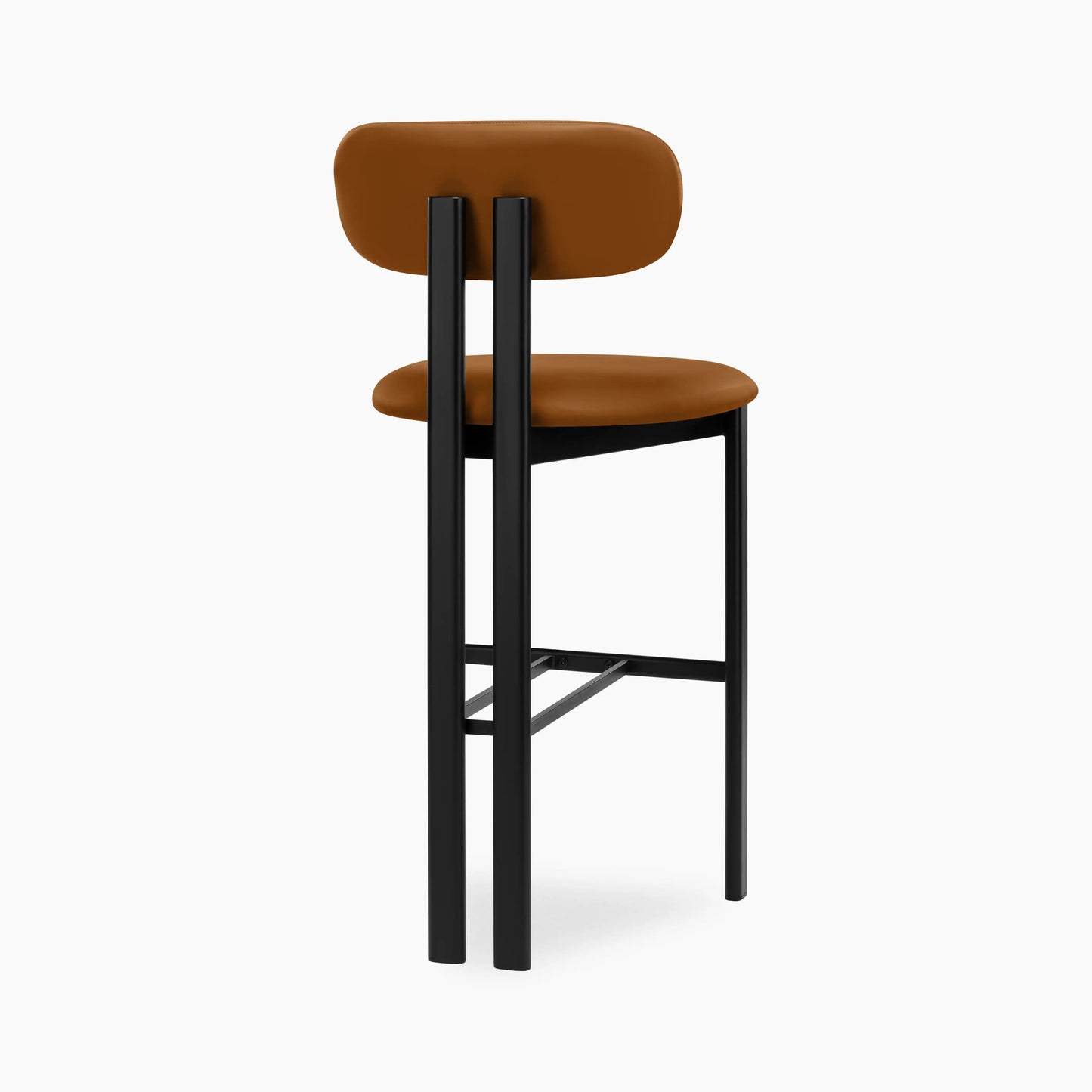 Arbor Bar Stool | Tuscan Tan Faux Leather & Black
