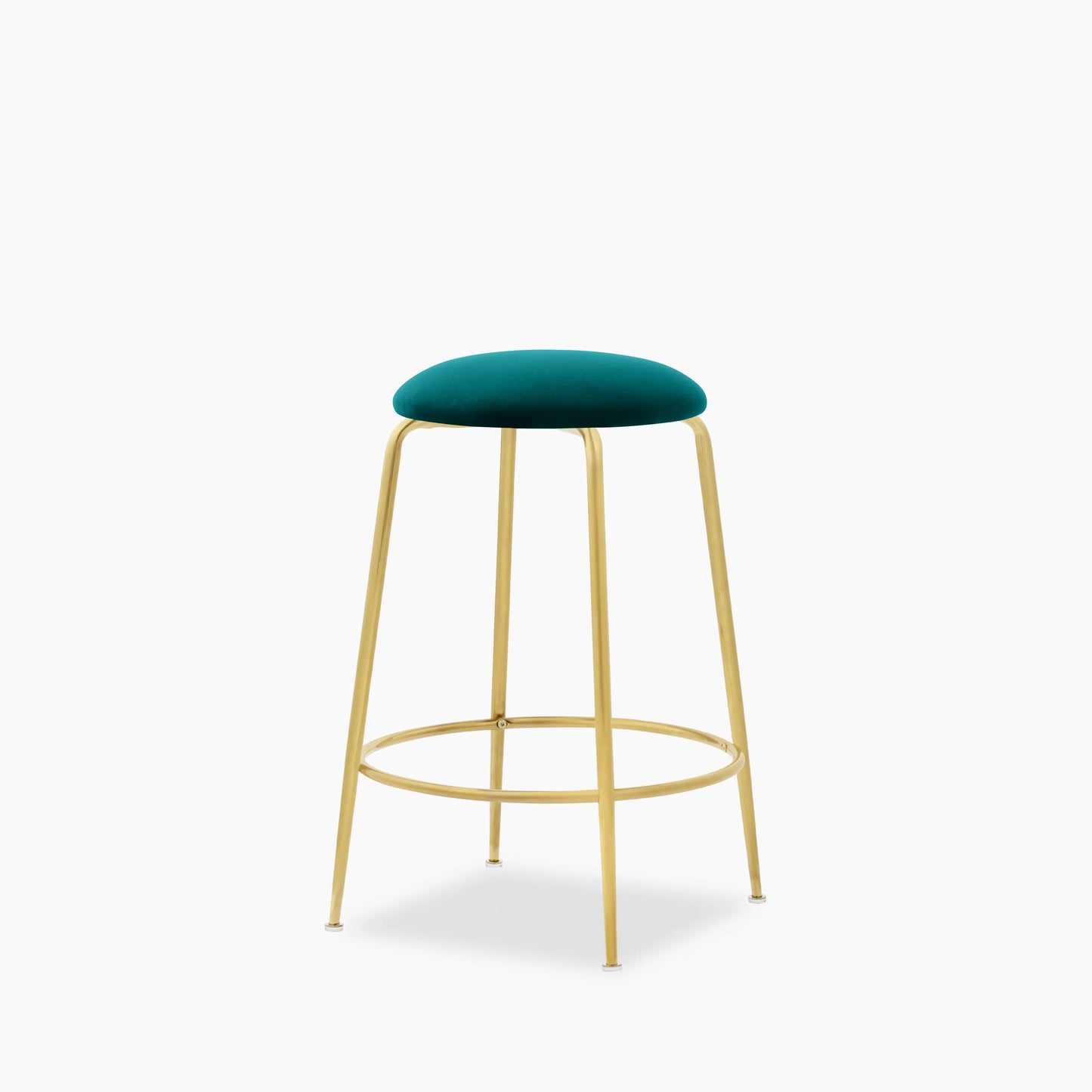 Regent Kitchen Stool | Teal Sustainable Velvet