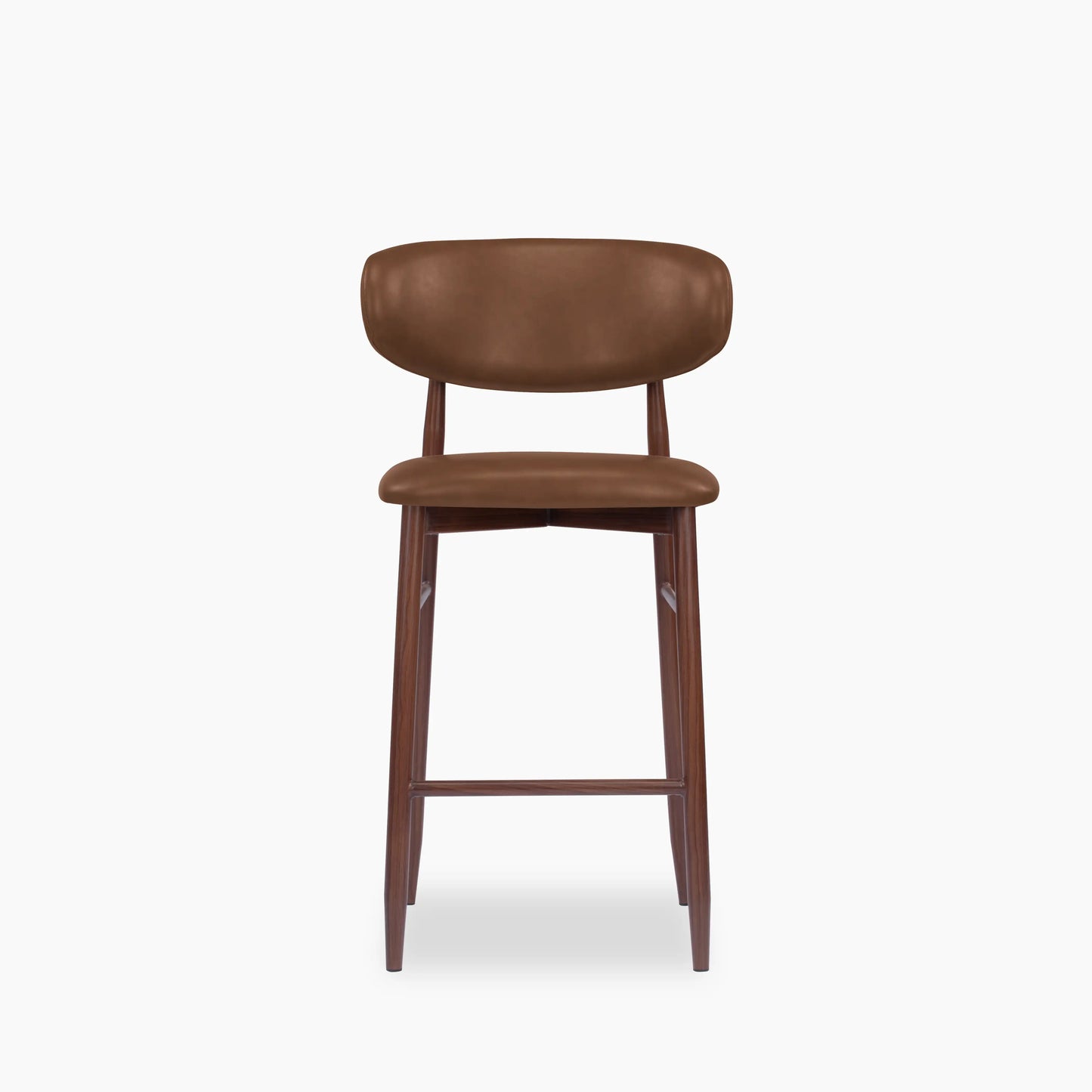 Halston Kitchen Stool | Vintage Tan & Walnut