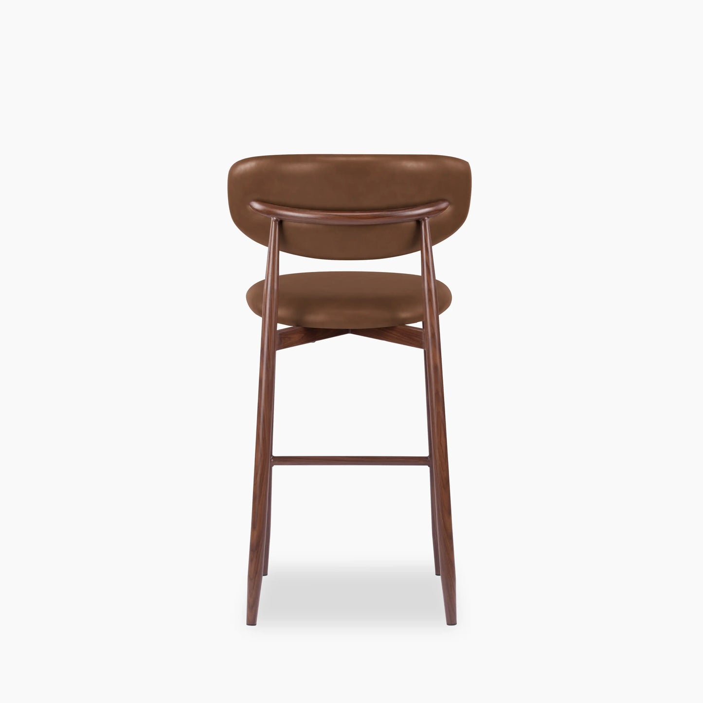 Halston Kitchen Stool | Vintage Tan & Walnut
