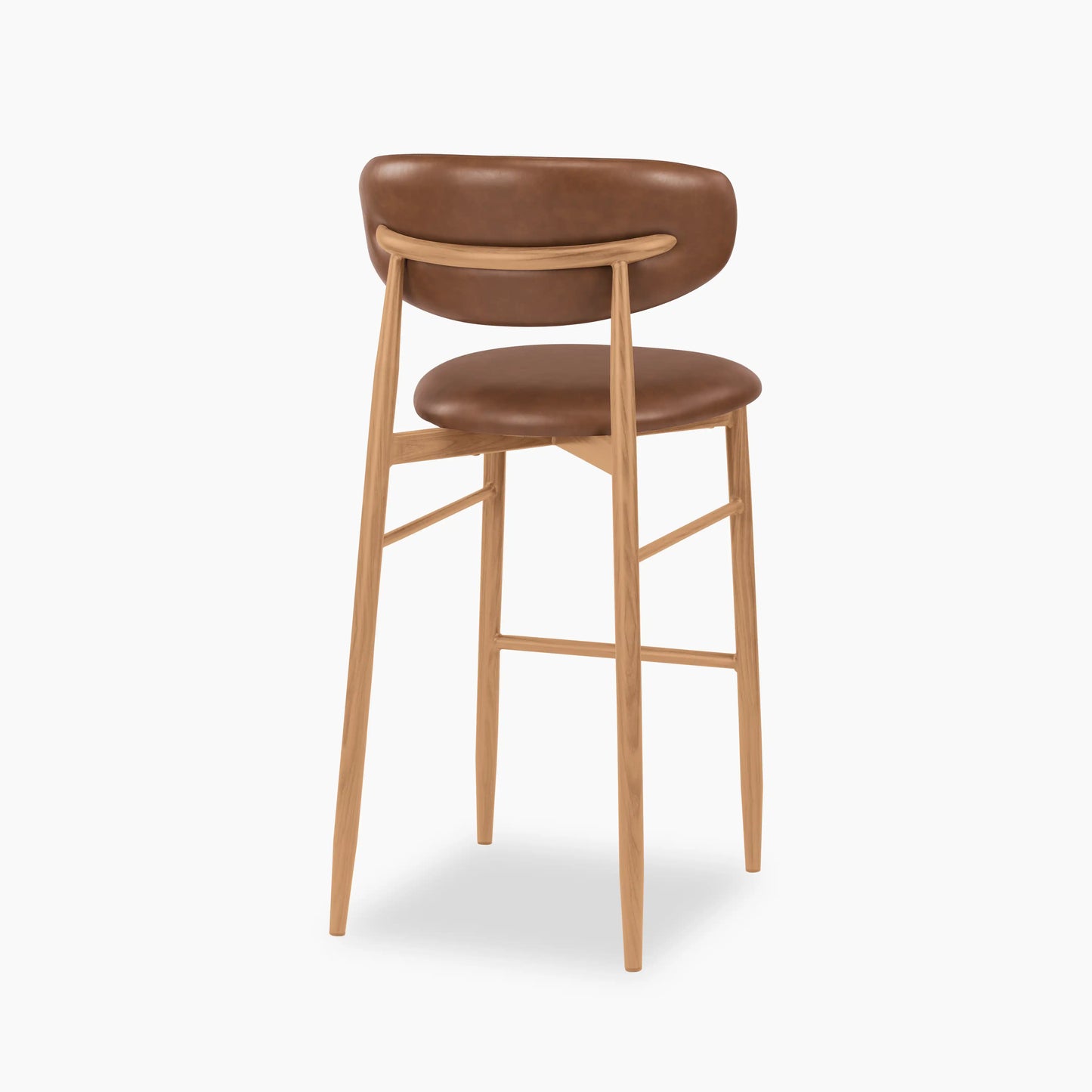 Halston Bar Stool | Vintage Tan & Oak