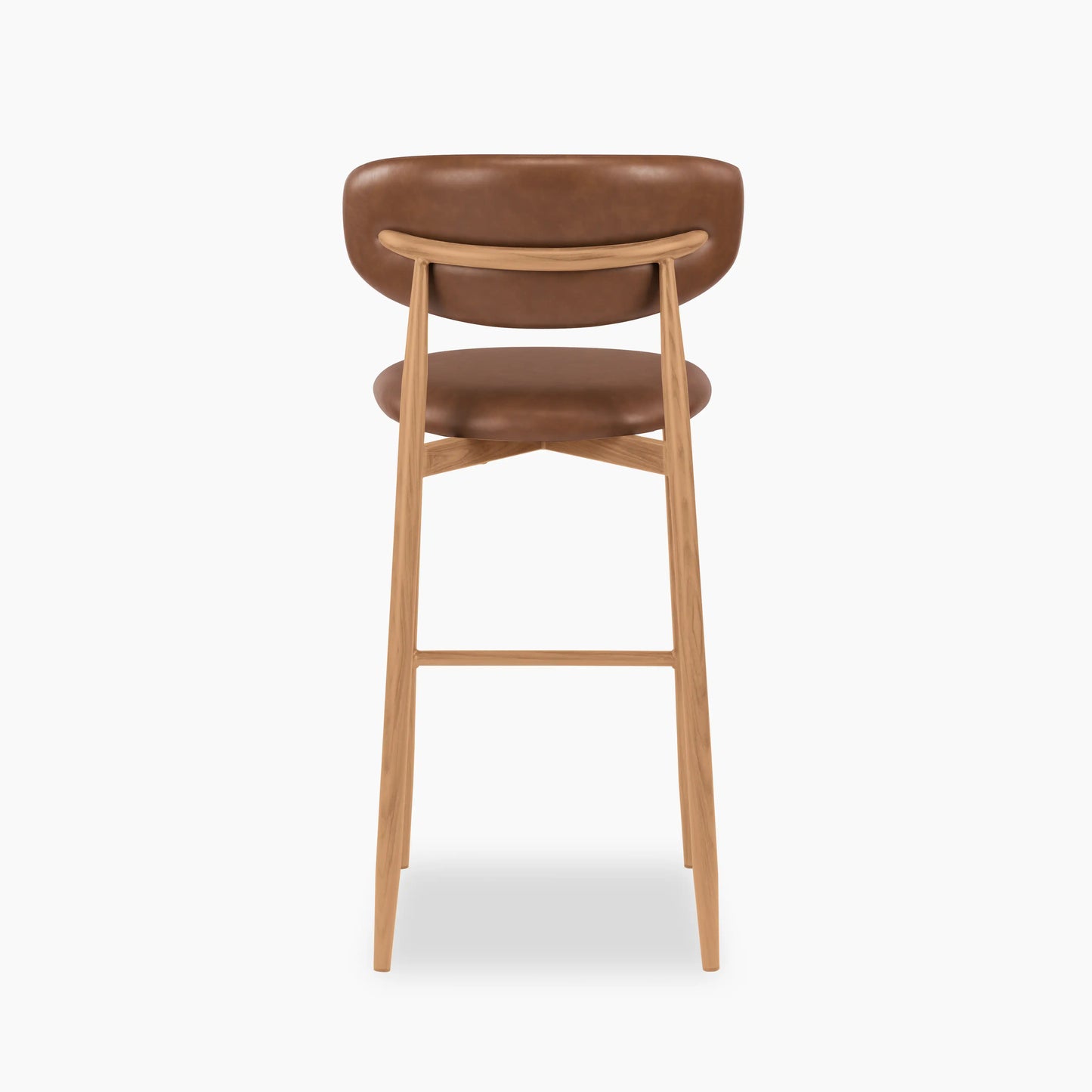 Halston Bar Stool | Vintage Tan & Oak