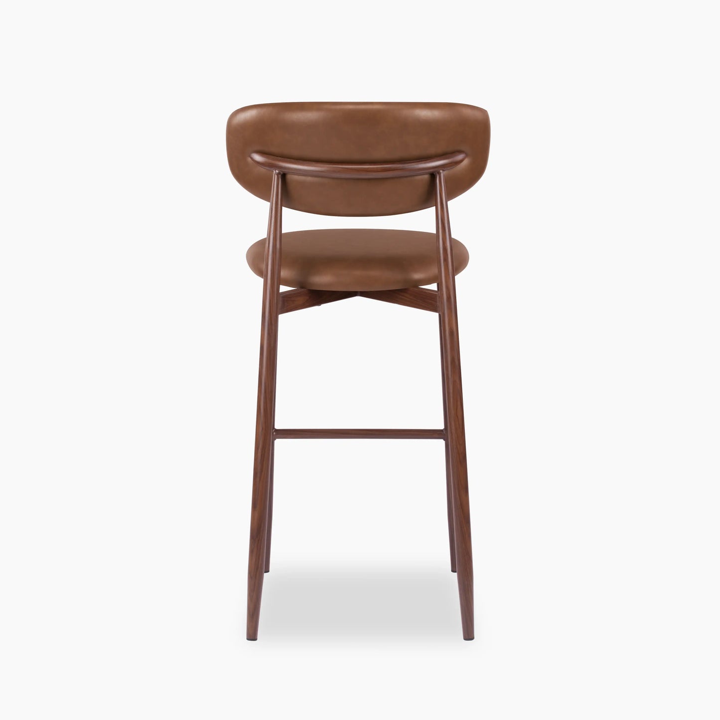 Halston Bar Stool | Vintage Tan & Walnut