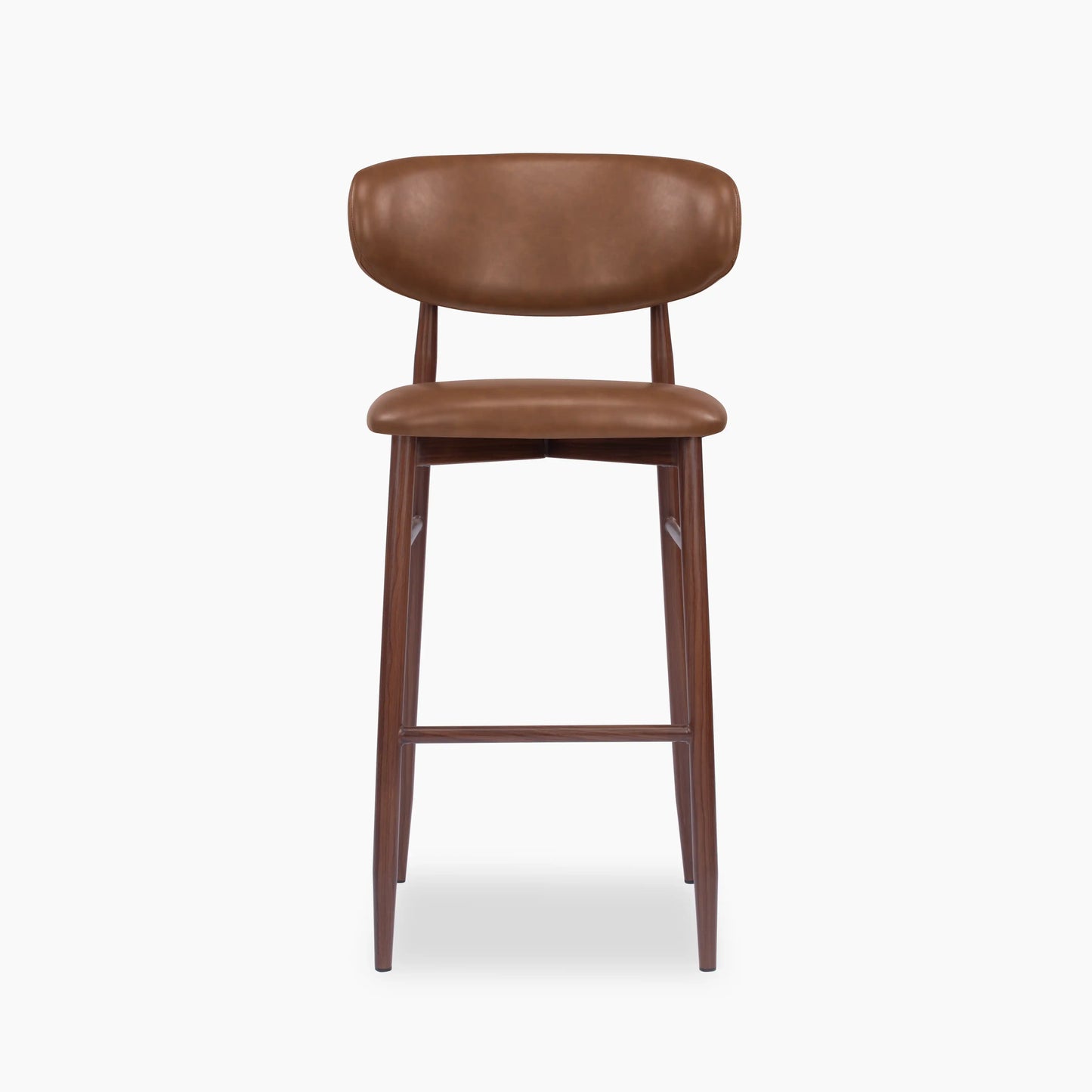 Halston Bar Stool | Vintage Tan & Walnut