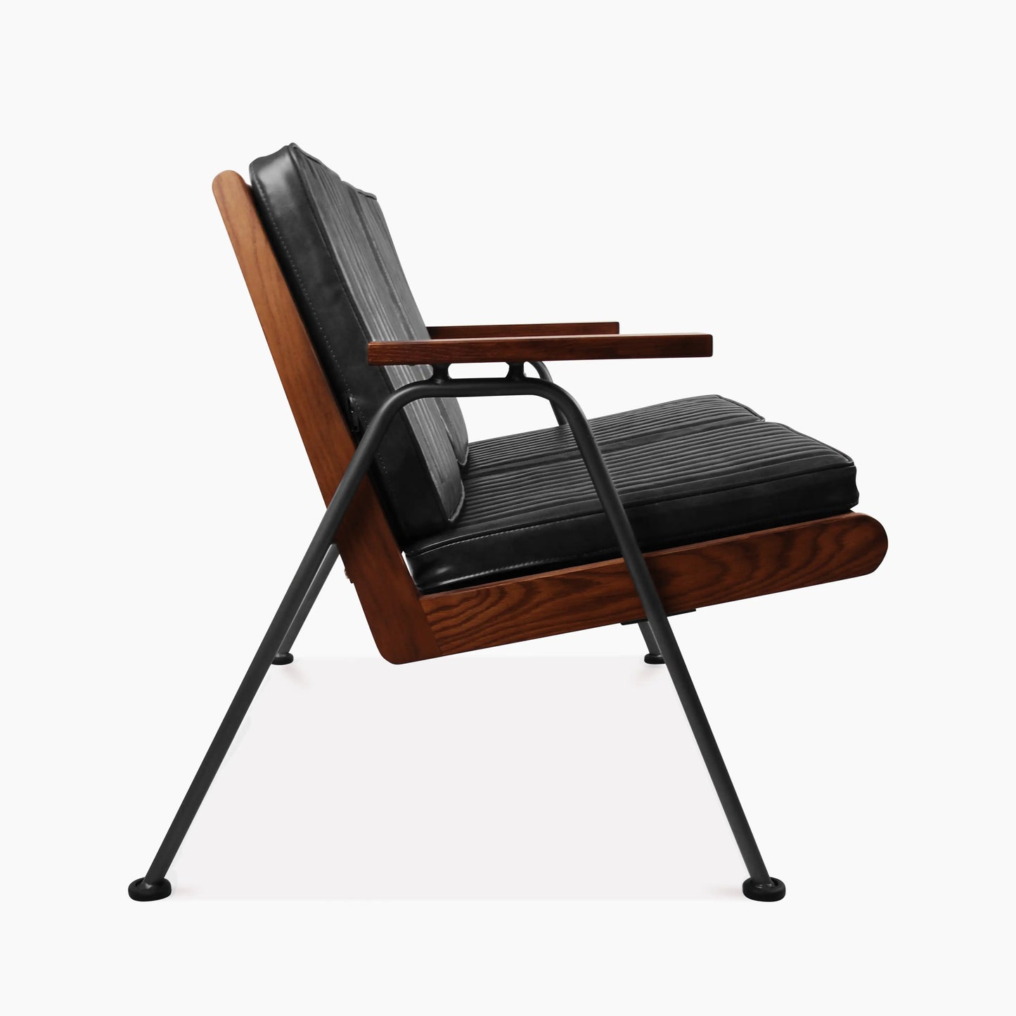 Wickham 2 Seater Sofa | Black Faux Leather