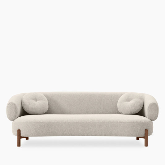 Hallfield 3 Seater Sofa | Speckled Stone Sustainable Boucle