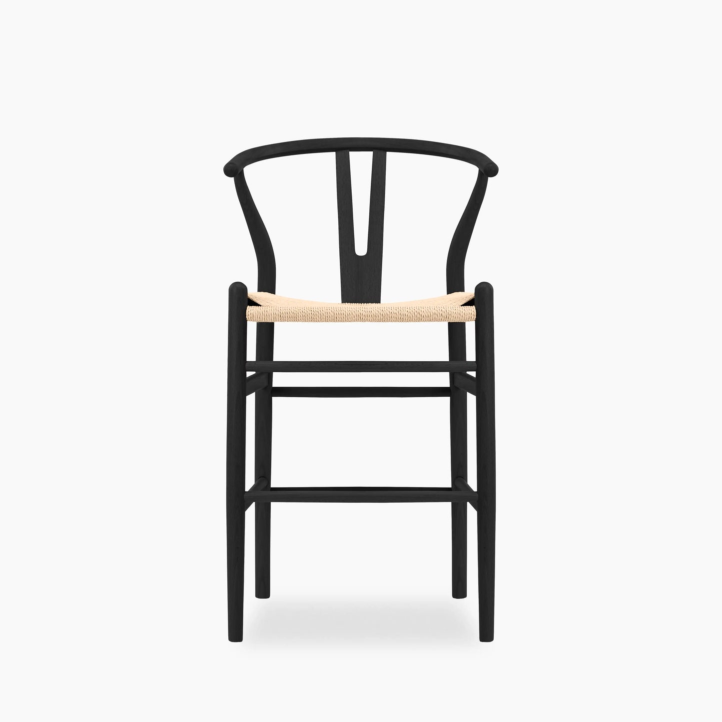 Wish Wooden Kitchen Stool | Natural Weave & Black