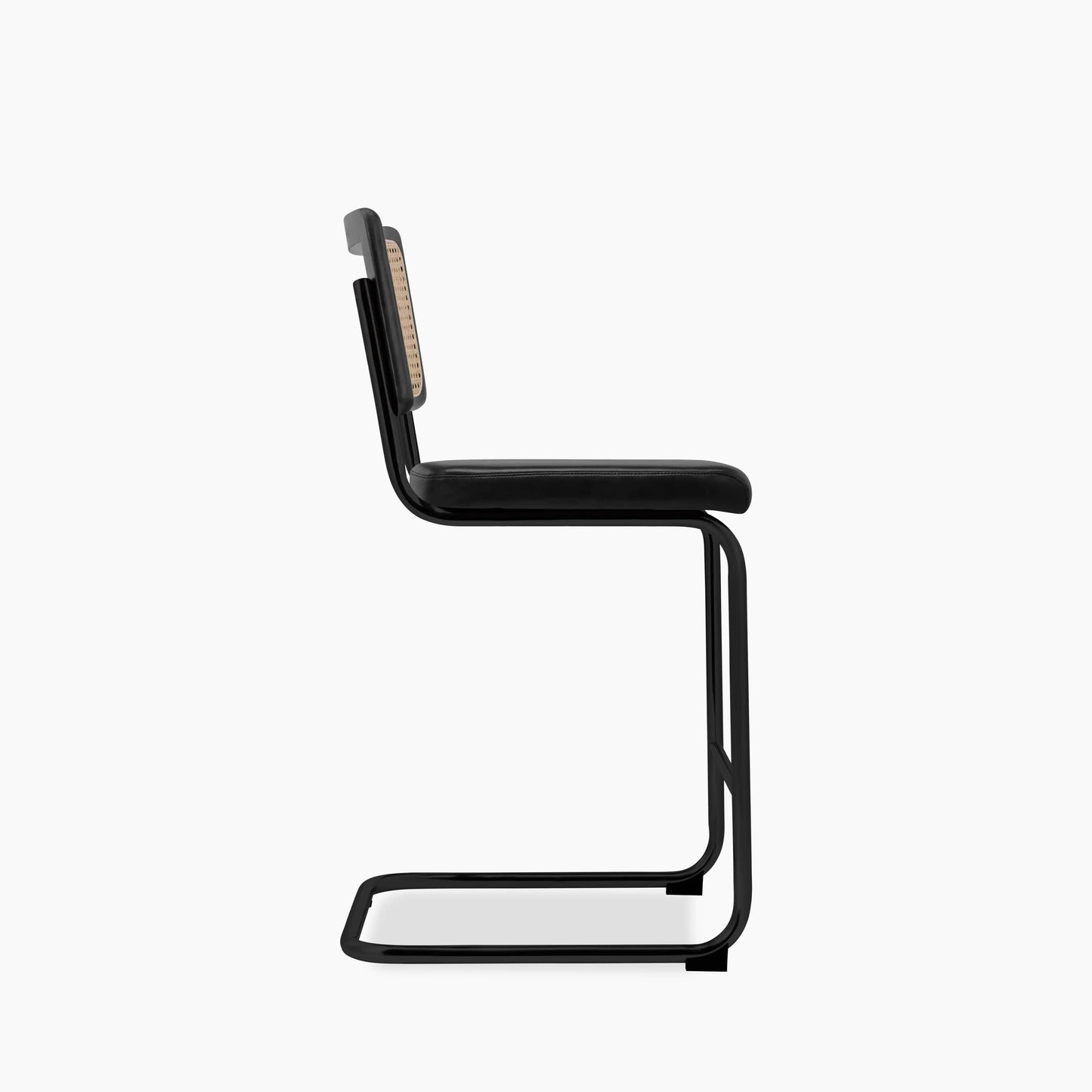 Kenton Kitchen Stool | Vintage Black Faux Leather & Black