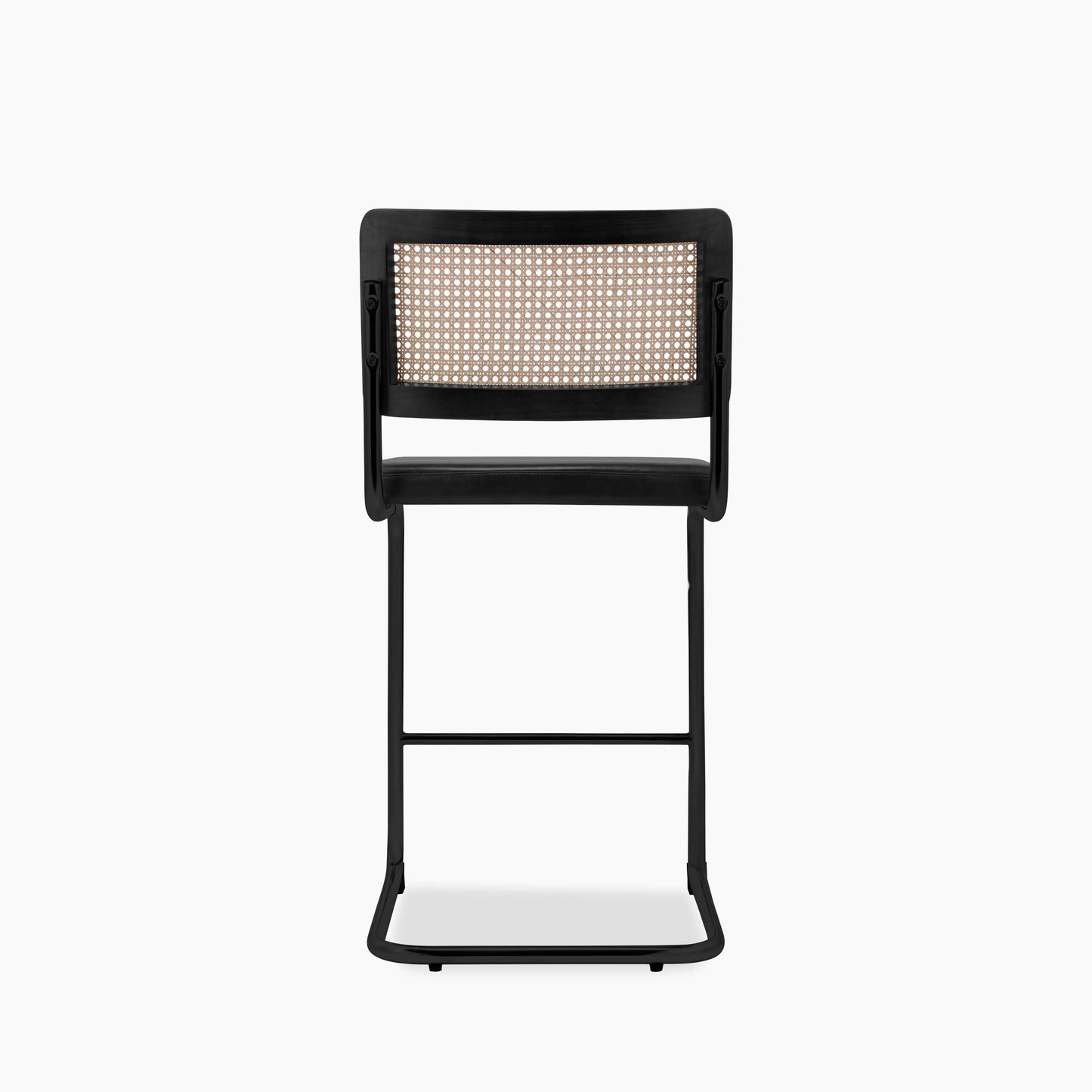 Kenton Kitchen Stool | Vintage Black Faux Leather & Black