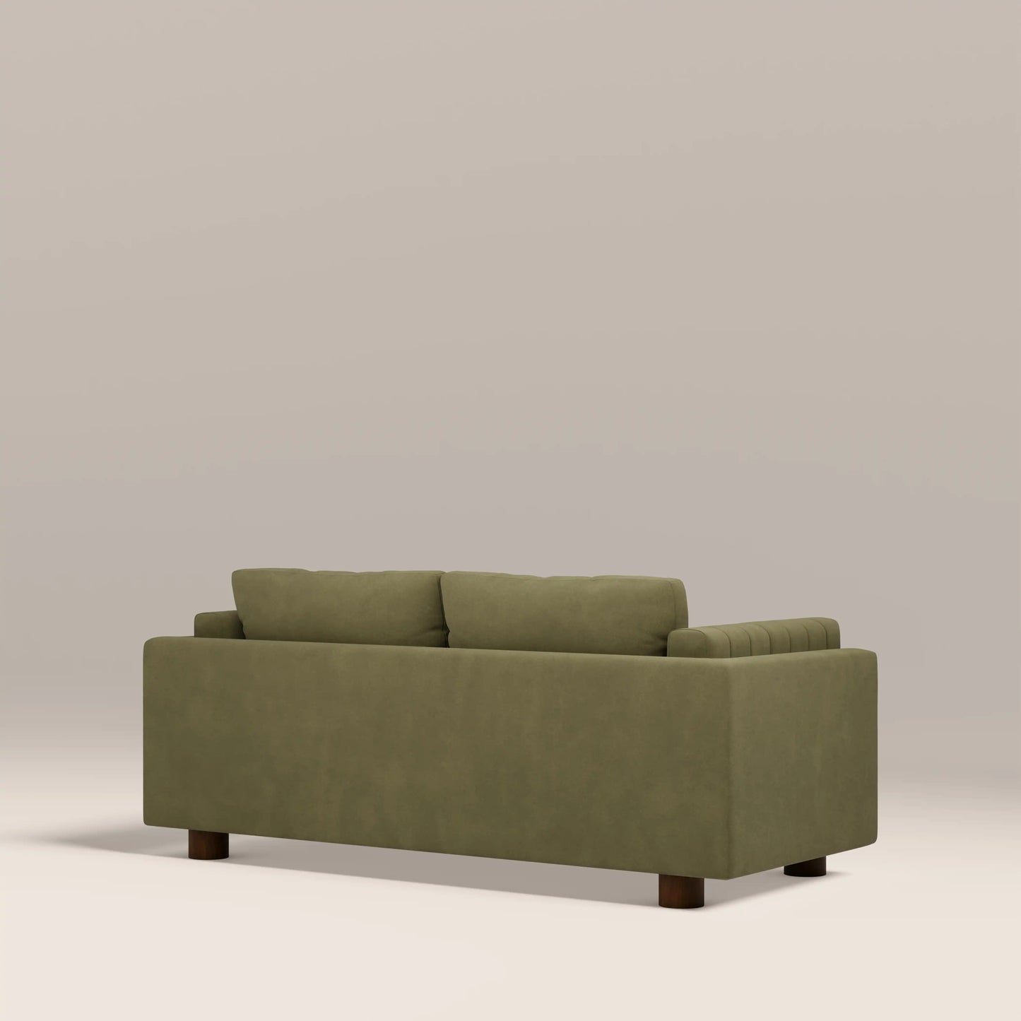 Halton 2 Seater Sofa | Moss Green Sustainable Mohair Velvet