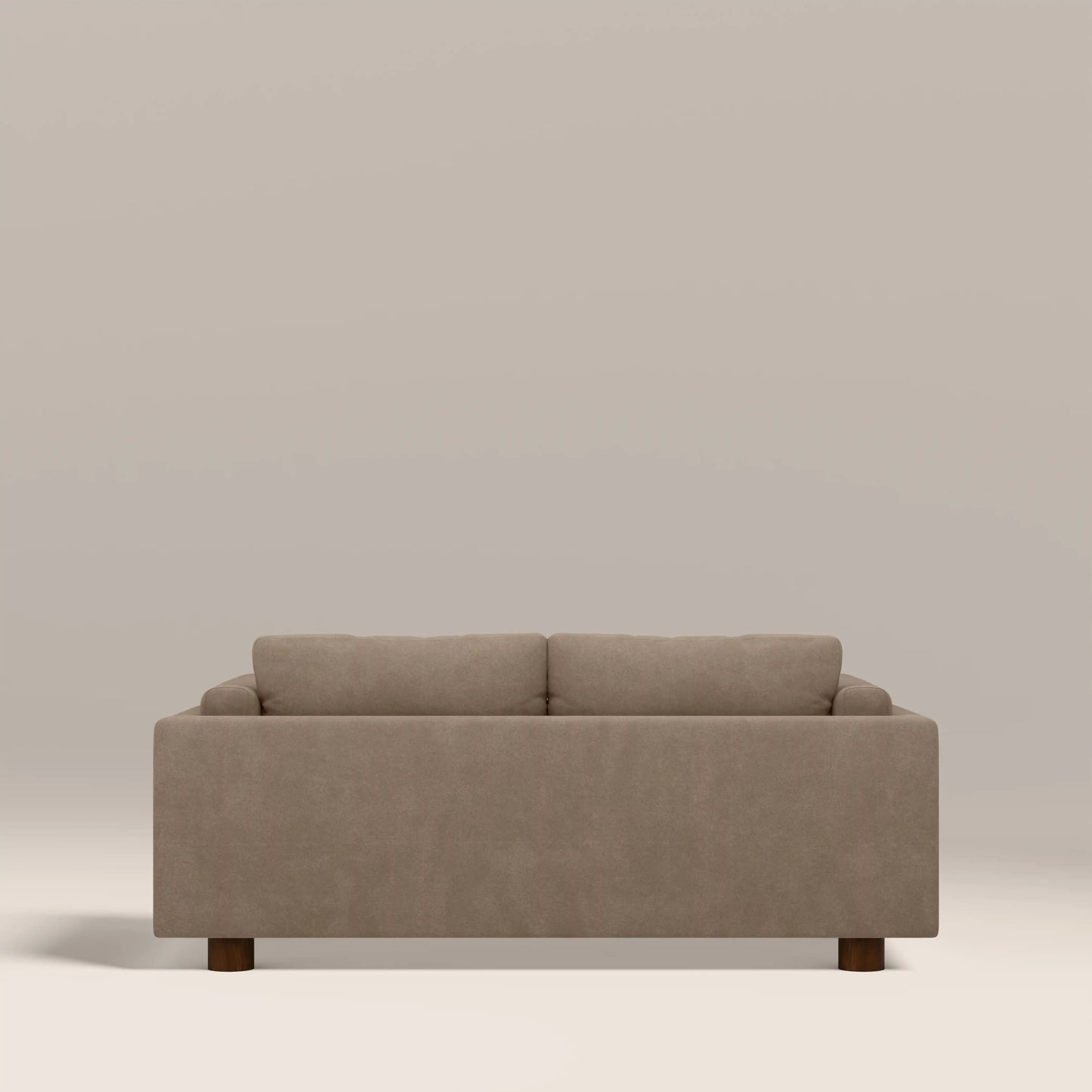 Halton 2 Seater Sofa | Truffle Brown Sustainable Mohair Velvet