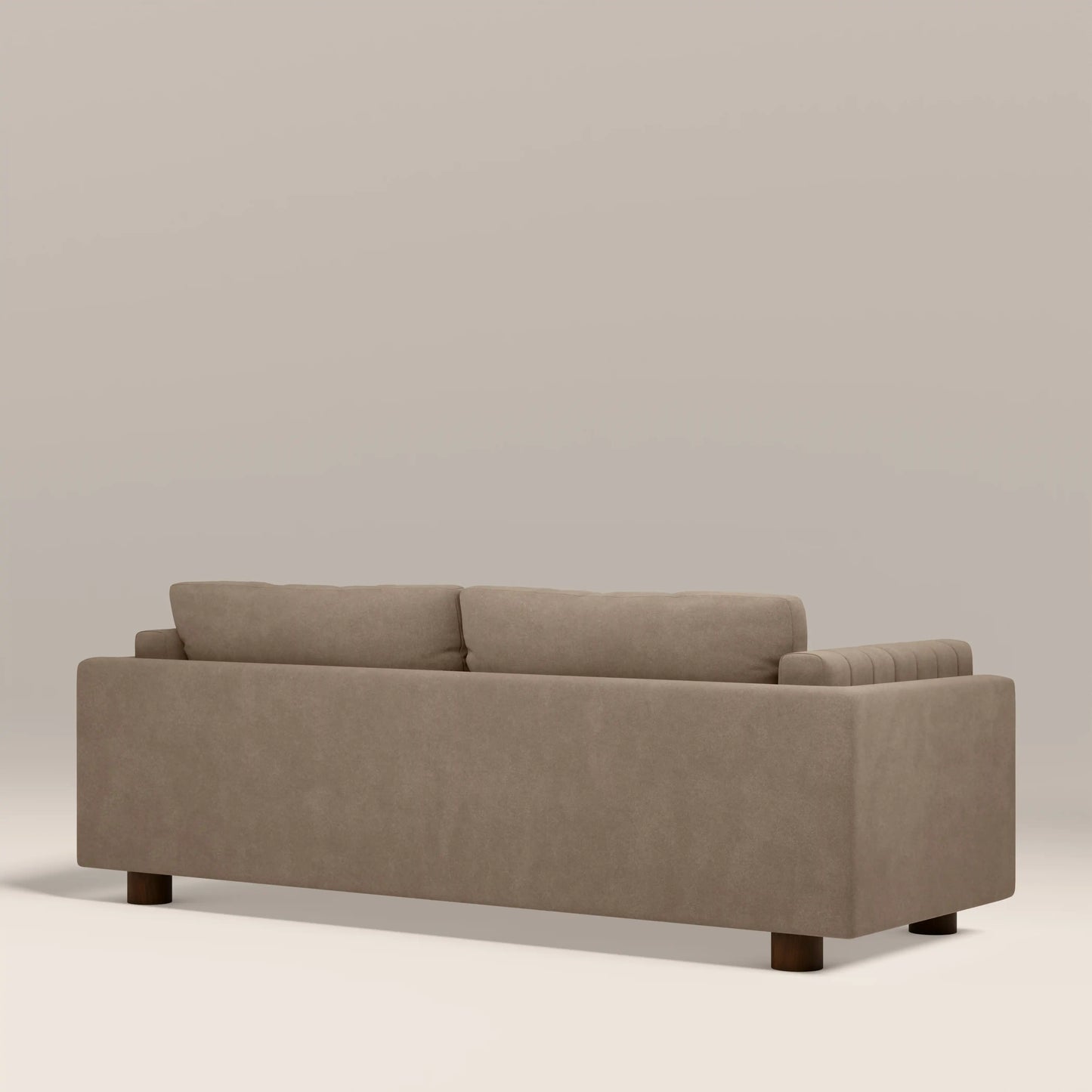 Halton 3 Seater Sofa | Truffle Brown Sustainable Mohair Velvet
