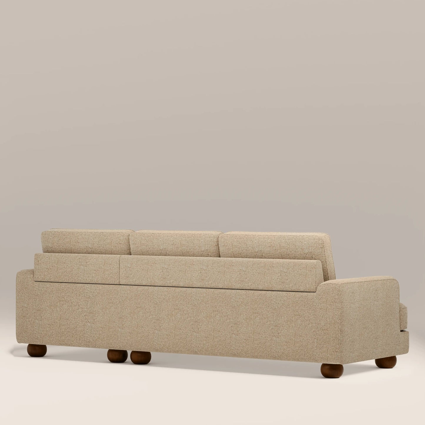 Nola Right Hand Chaise Sofa | Speckled Latte Boucle