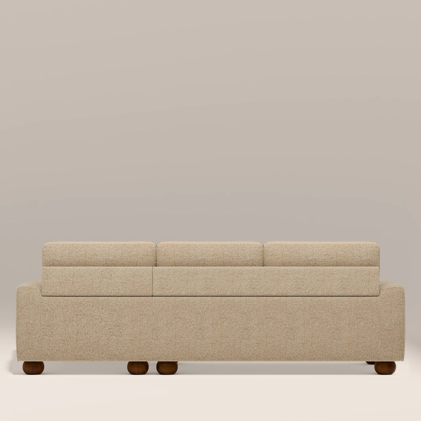 Nola Right Hand Chaise Sofa | Speckled Latte Boucle