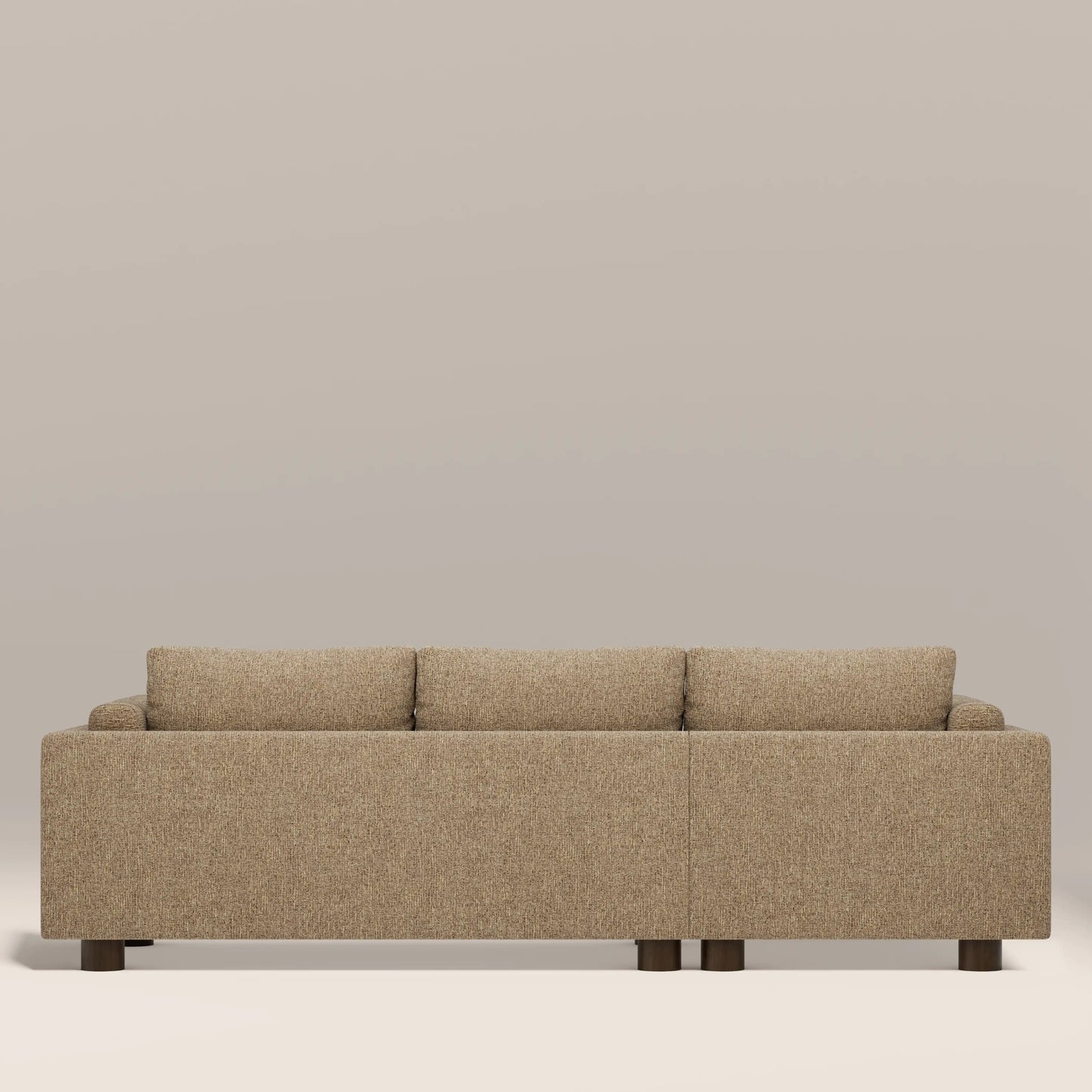 Halton Left Hand Chaise Sofa | Speckled Cappuccino Boucle