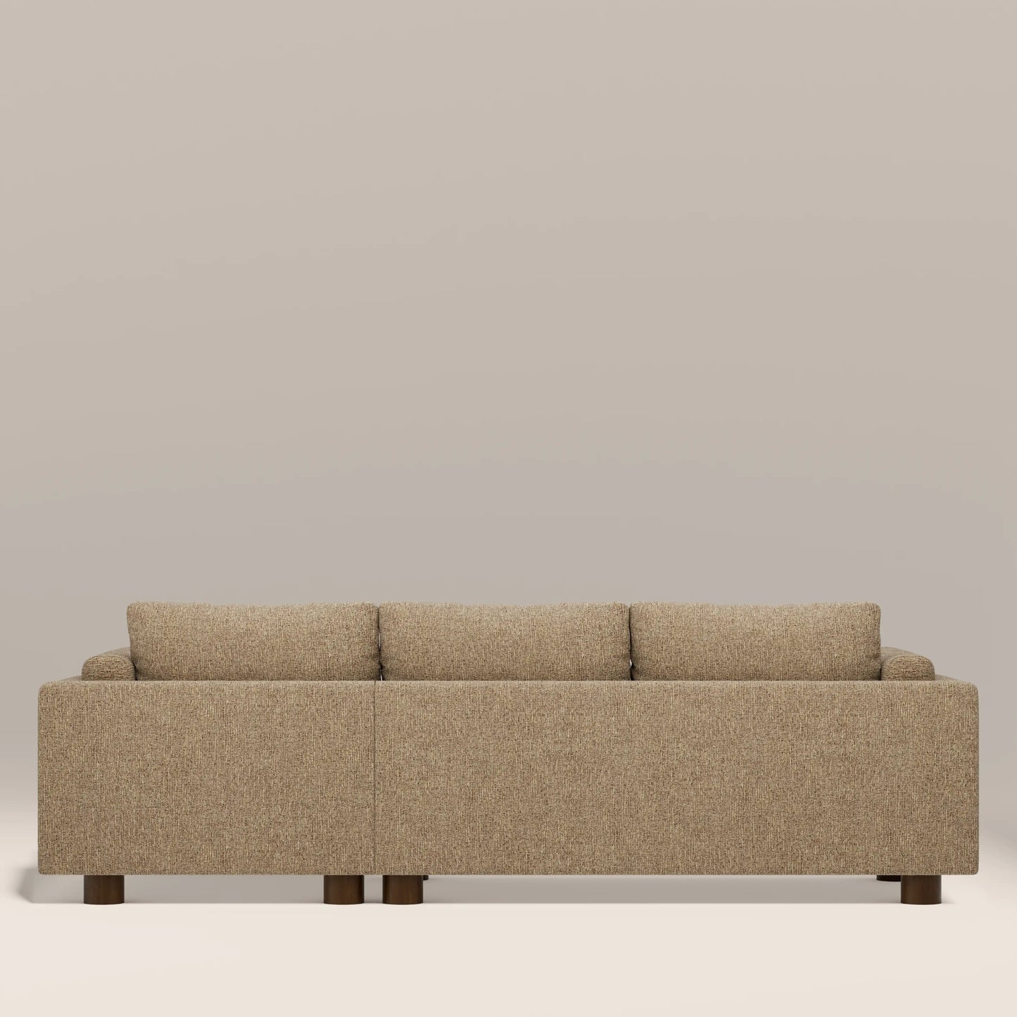 Halton Right Hand Chaise Sofa | Speckled Cappuccino Boucle