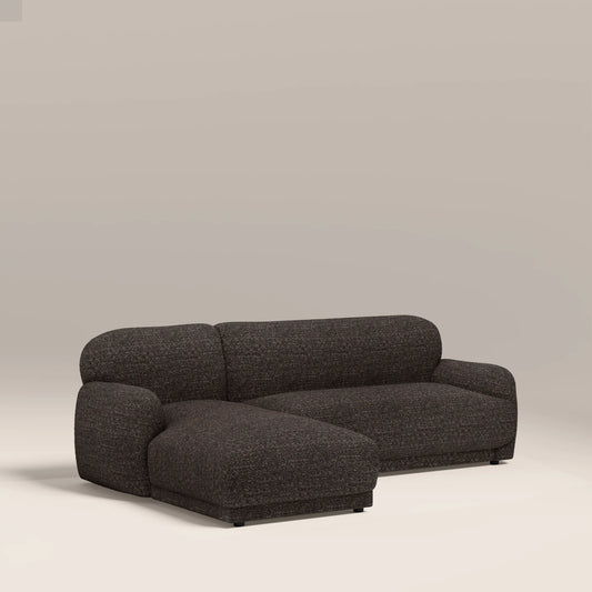 Cloud Left Hand Chaise Sofa | Speckled Espresso Boucle
